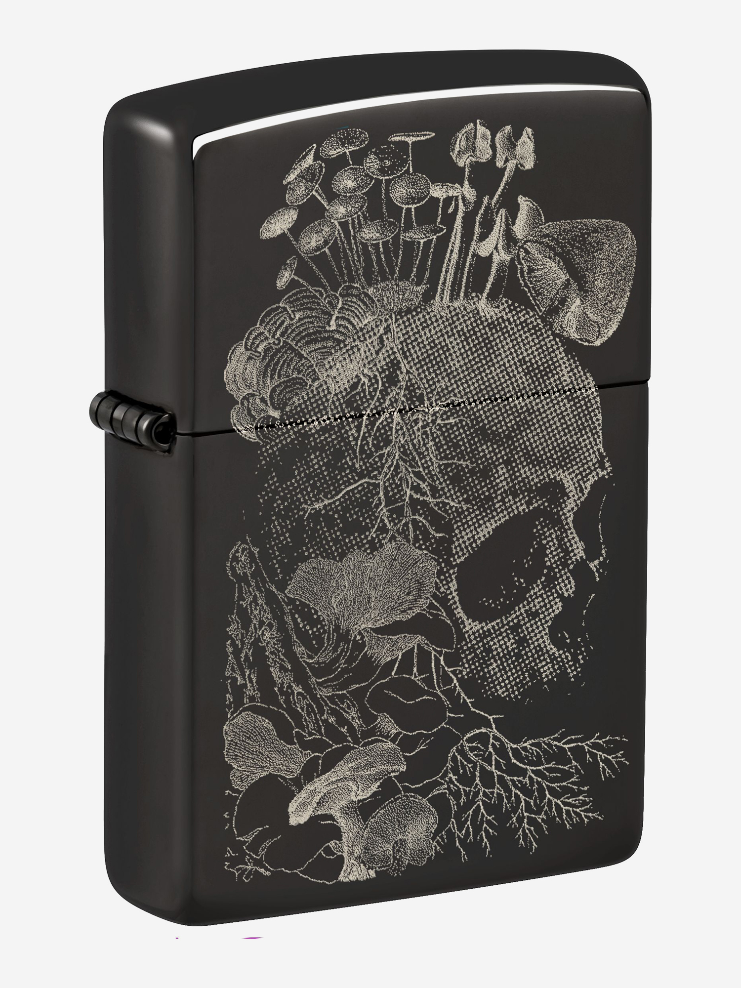 

Зажигалка бензиновая ZIPPO 48590 Skull Mushroom, Черный