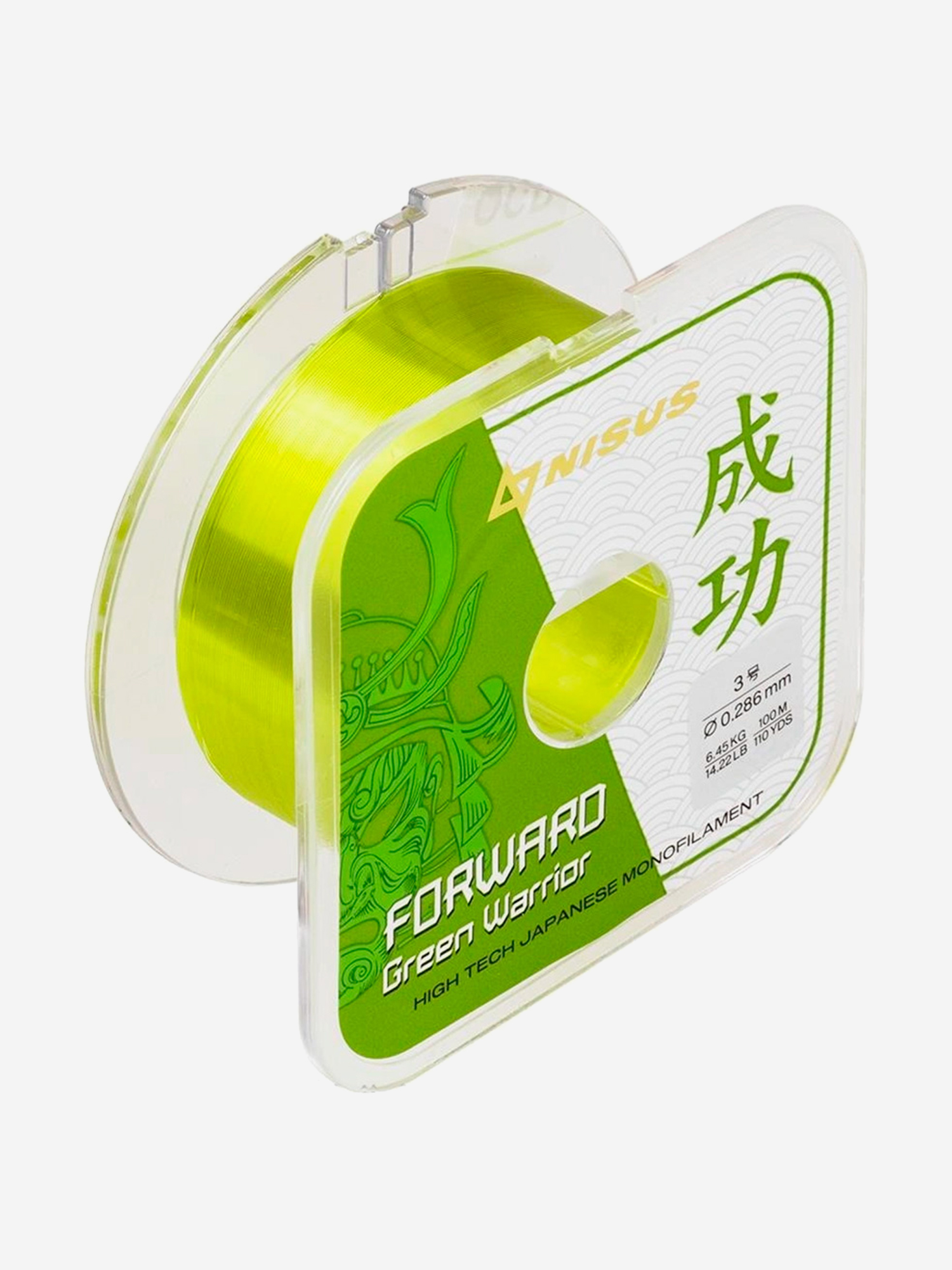 Изображение товара Леска Nisus FORWARD Green Warrior Nylon 0,286mm