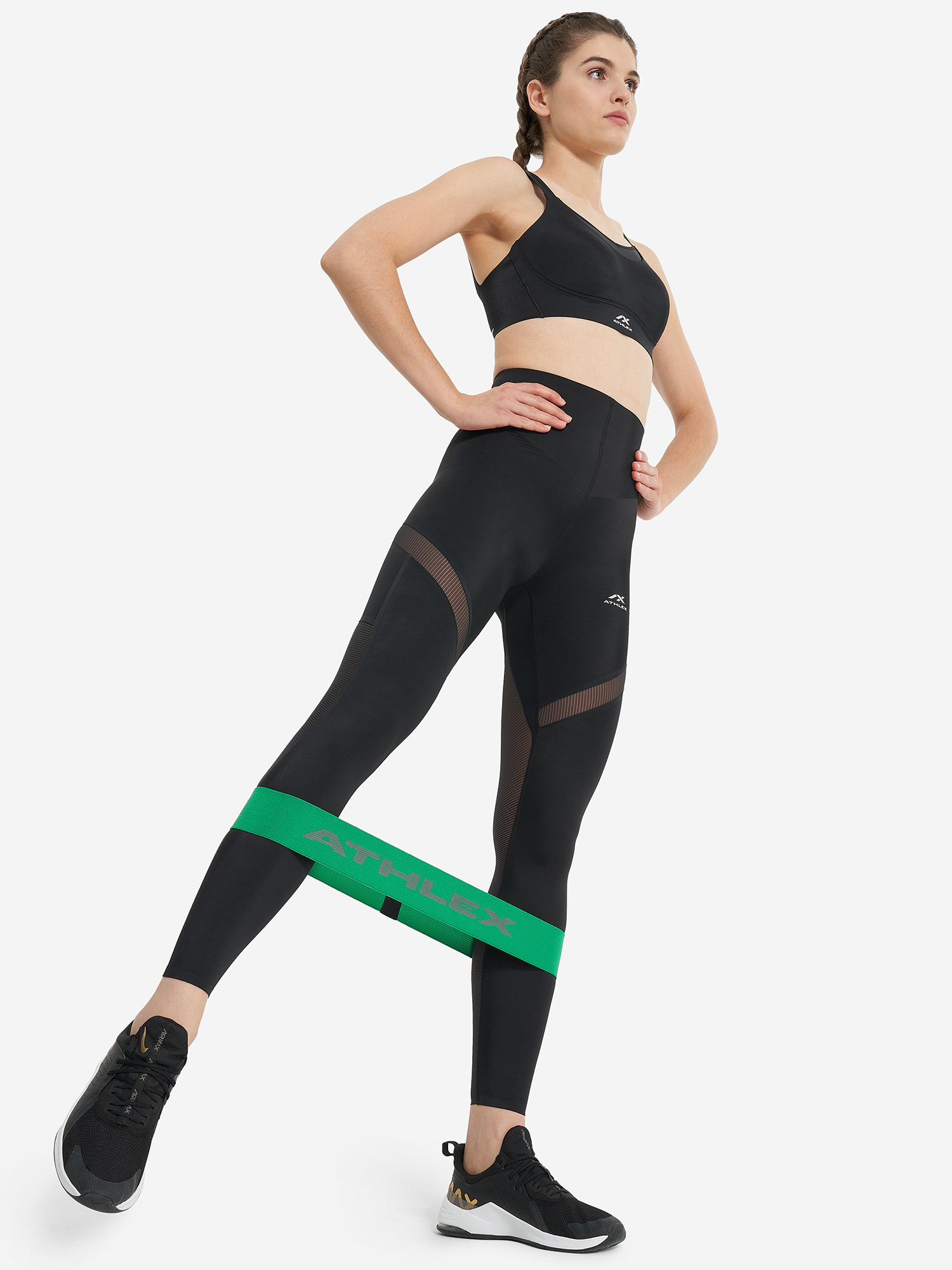 фото Легинсы женские athlex, черный
