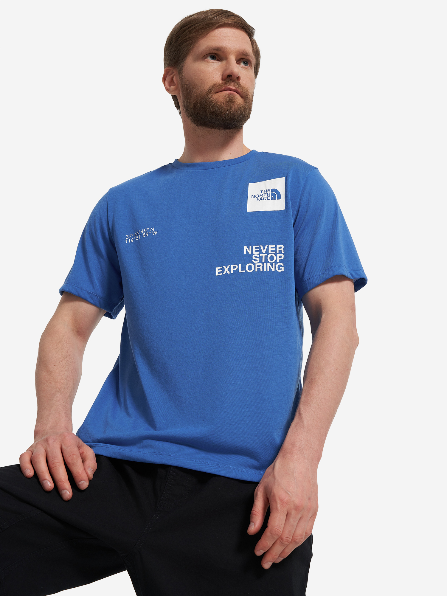 

Футболка мужская The North Face Mountain Foundation Coordinates, Синий