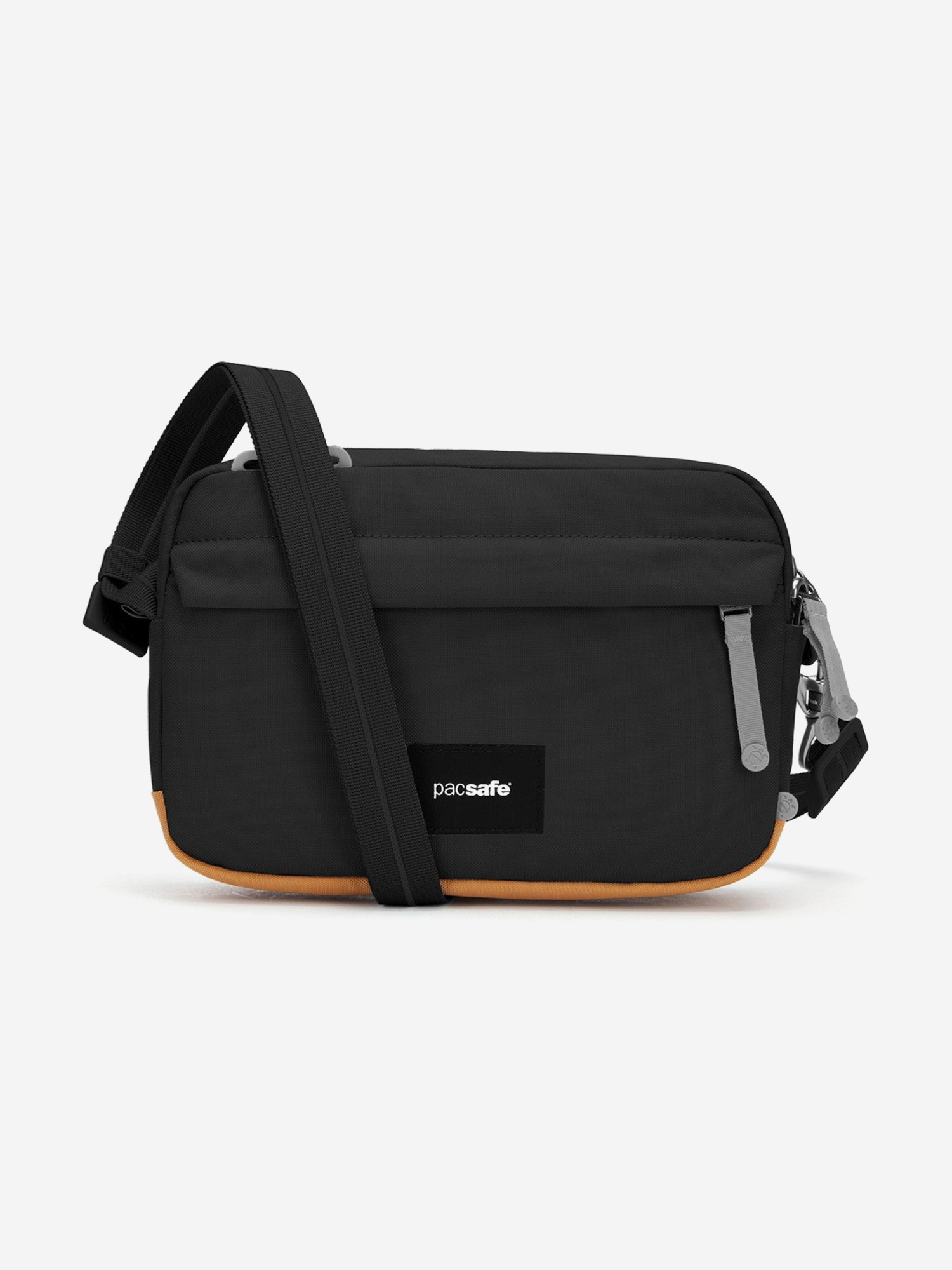 Изображение товара Сумка антивор Pacsafe GO Crossbody Jet Black 2.5 л — безопасность и стиль для активных Изображение товара Сумка антивор Pacsafe GO Crossbody Jet Black 2.5 л — безопасность и стиль для активных