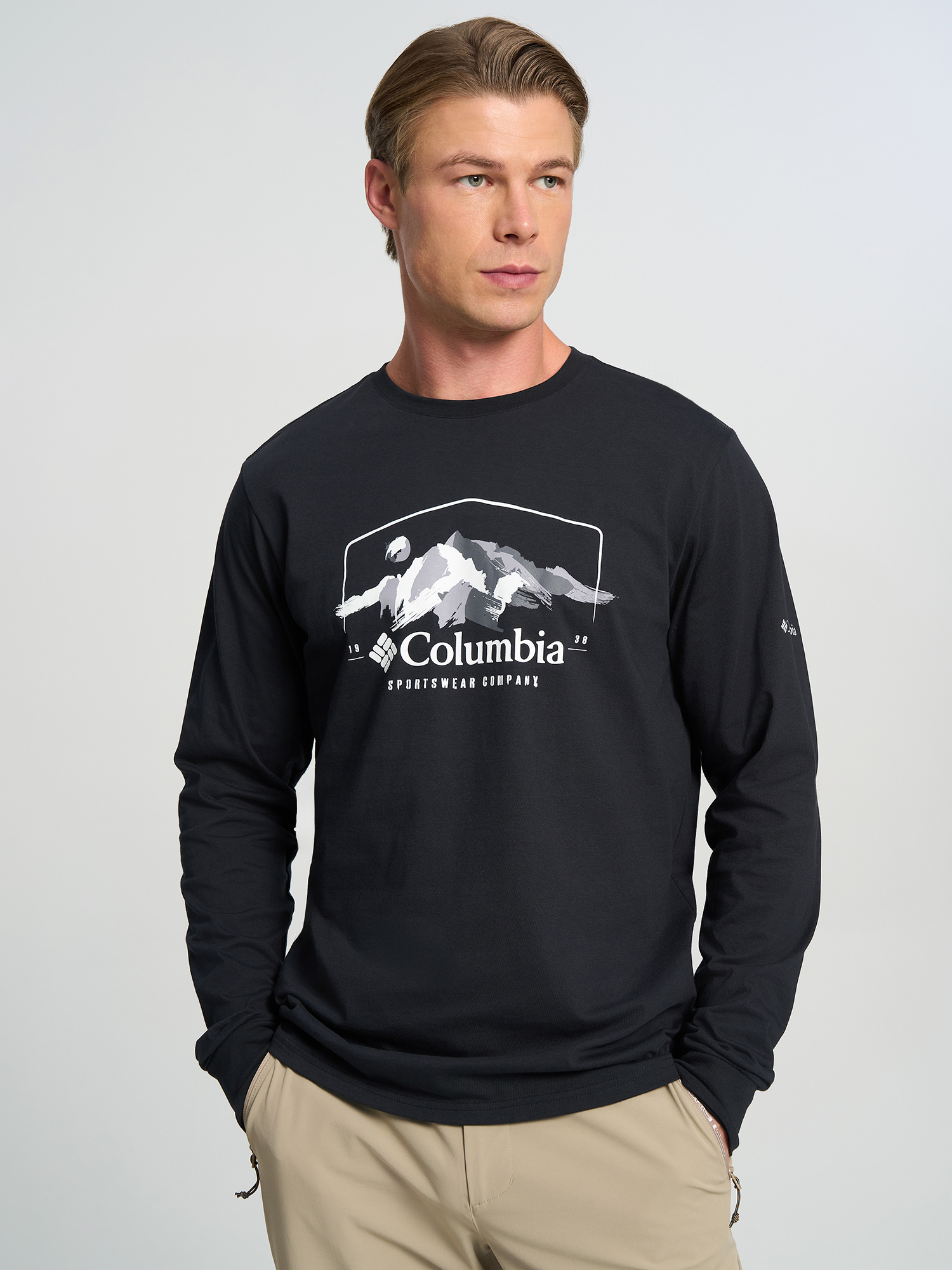 Изображение товара Лонгслив мужской Columbia CSC Graphic LS Tee, Черный