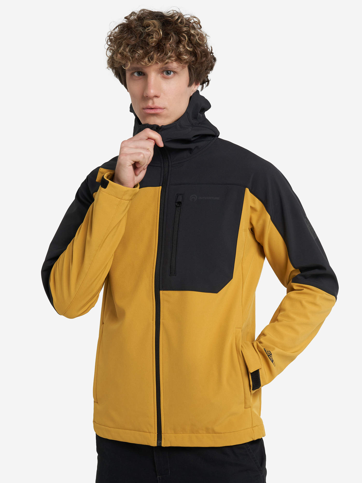 Куртка софтшелл мужская Outventure, Желтый куртка софтшелл для мальчиков outventure серый