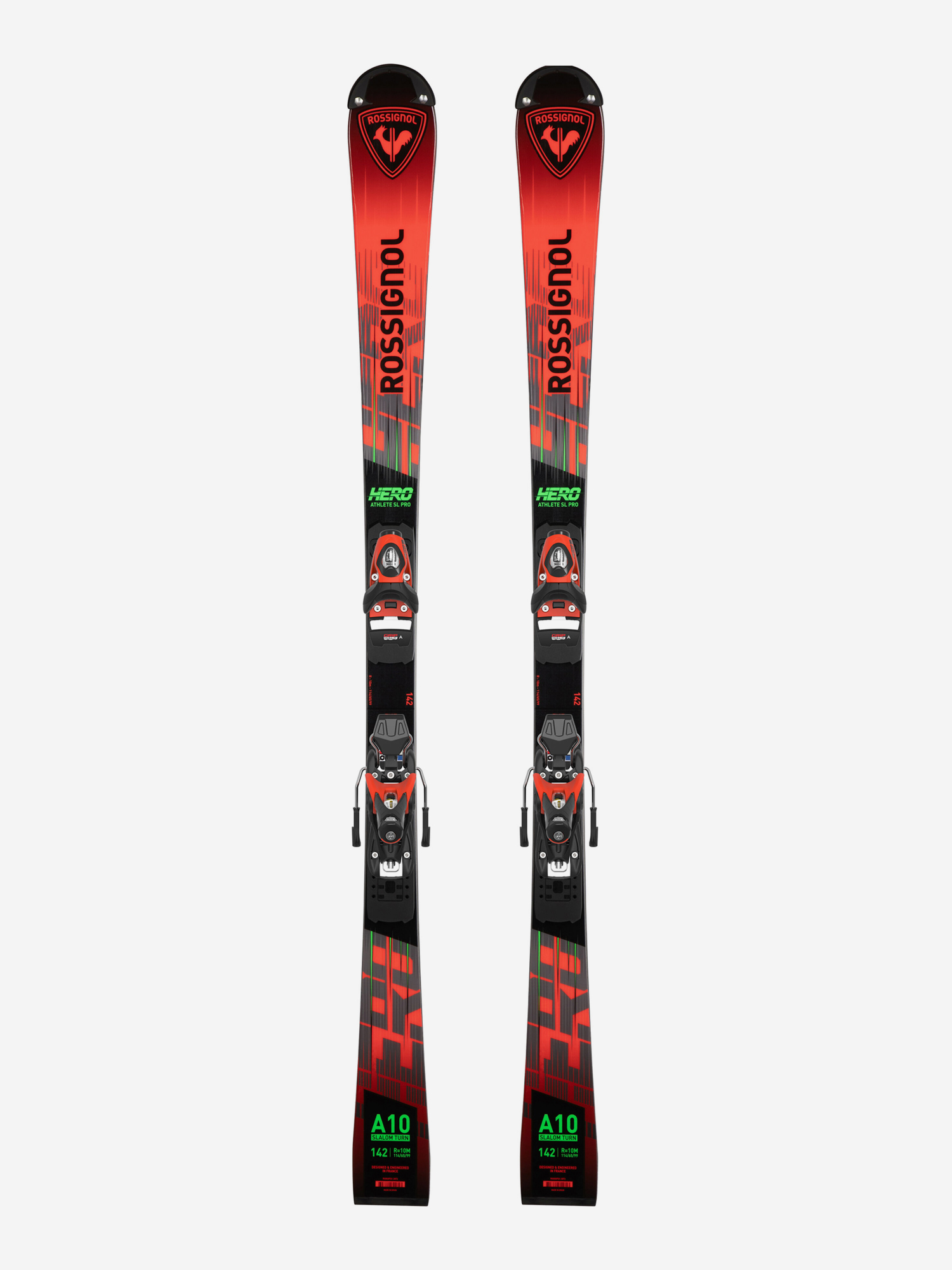 

Горные лыжи детские Rossignol Hero SL Pro 128-149 R21 + крепления NX7, Красный