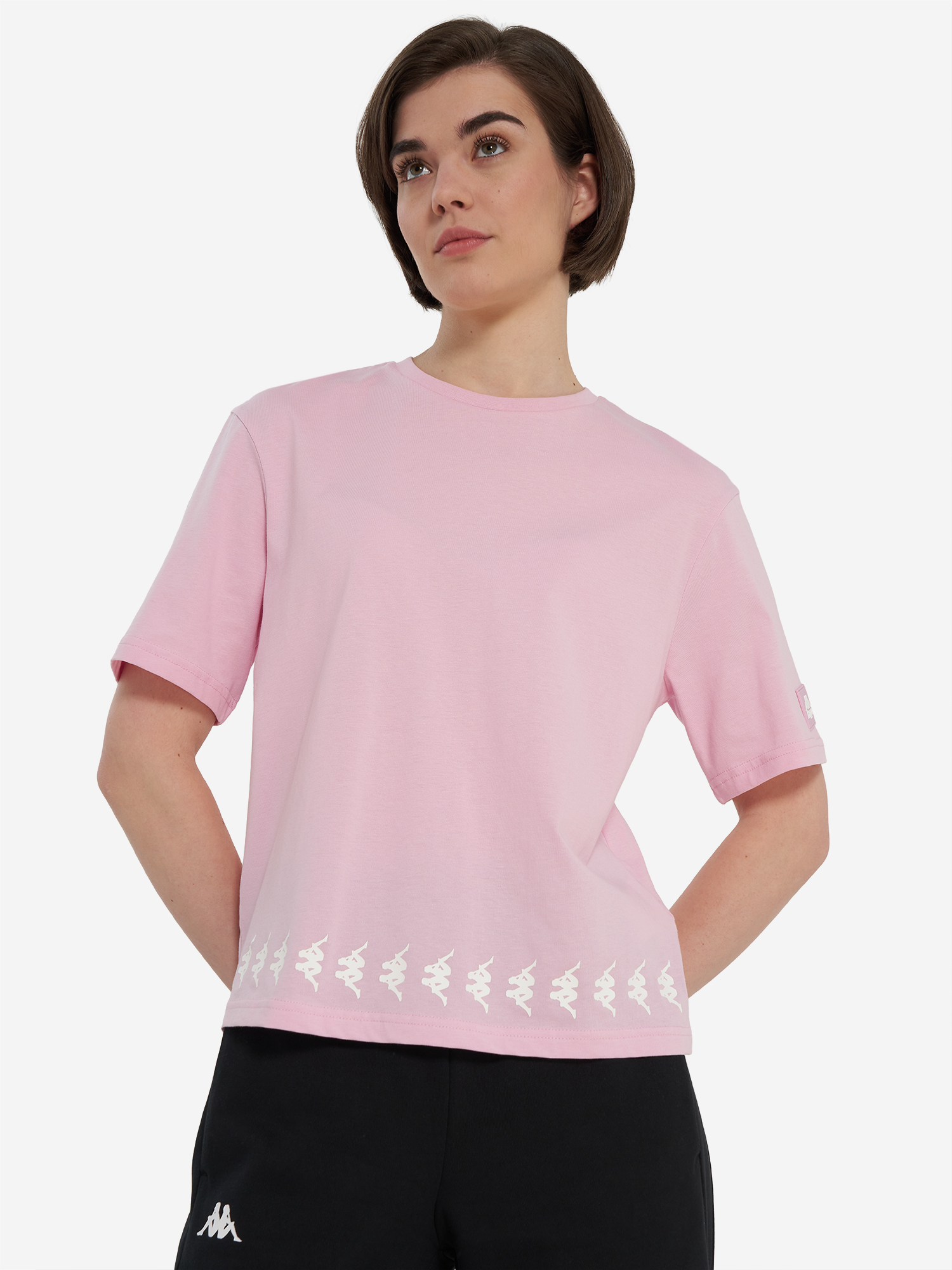 Изображение товара Женская футболка Kappa с логотипом из хлопка свободного кроя