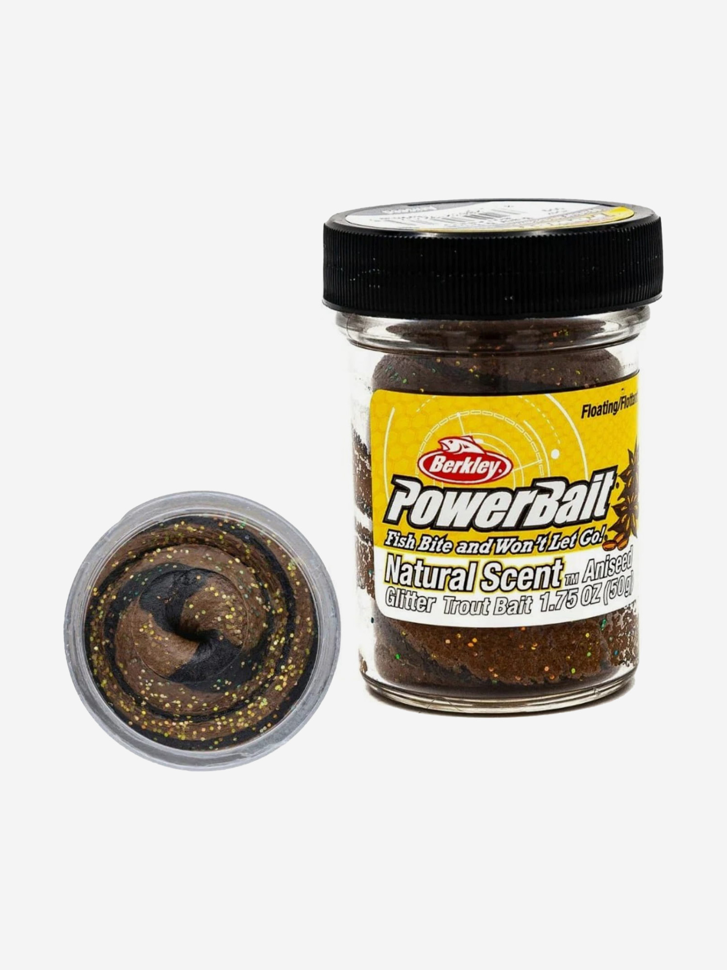 

Паста форелевая Berkley PowerBait Natural Glitter Trout Bait Anise BL/Brown Twist/ Анис коричневая 5, Коричневый