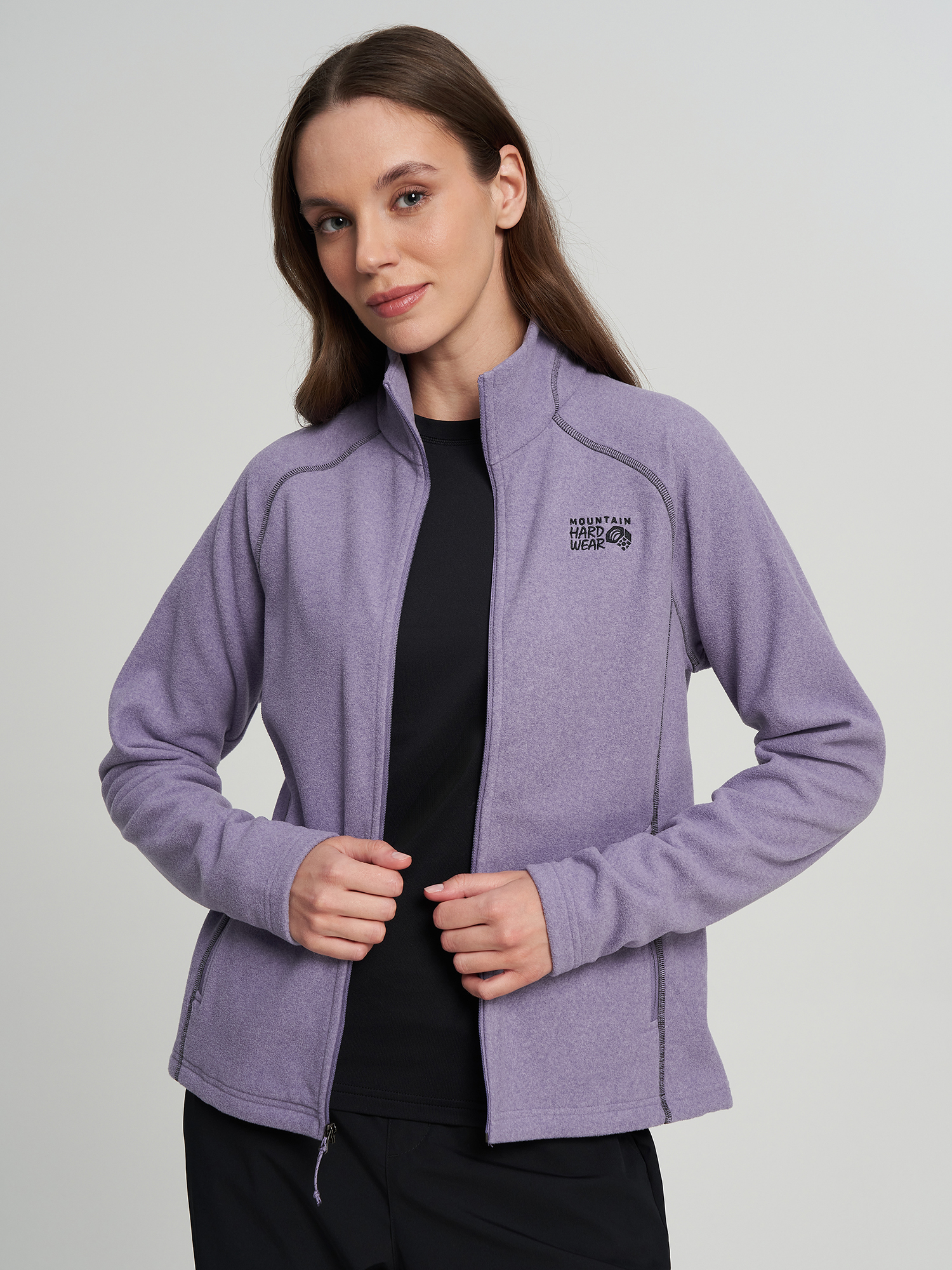 Джемпер флисовый женский Mountain Hardwear Microchill Jacket, Фиолетовый