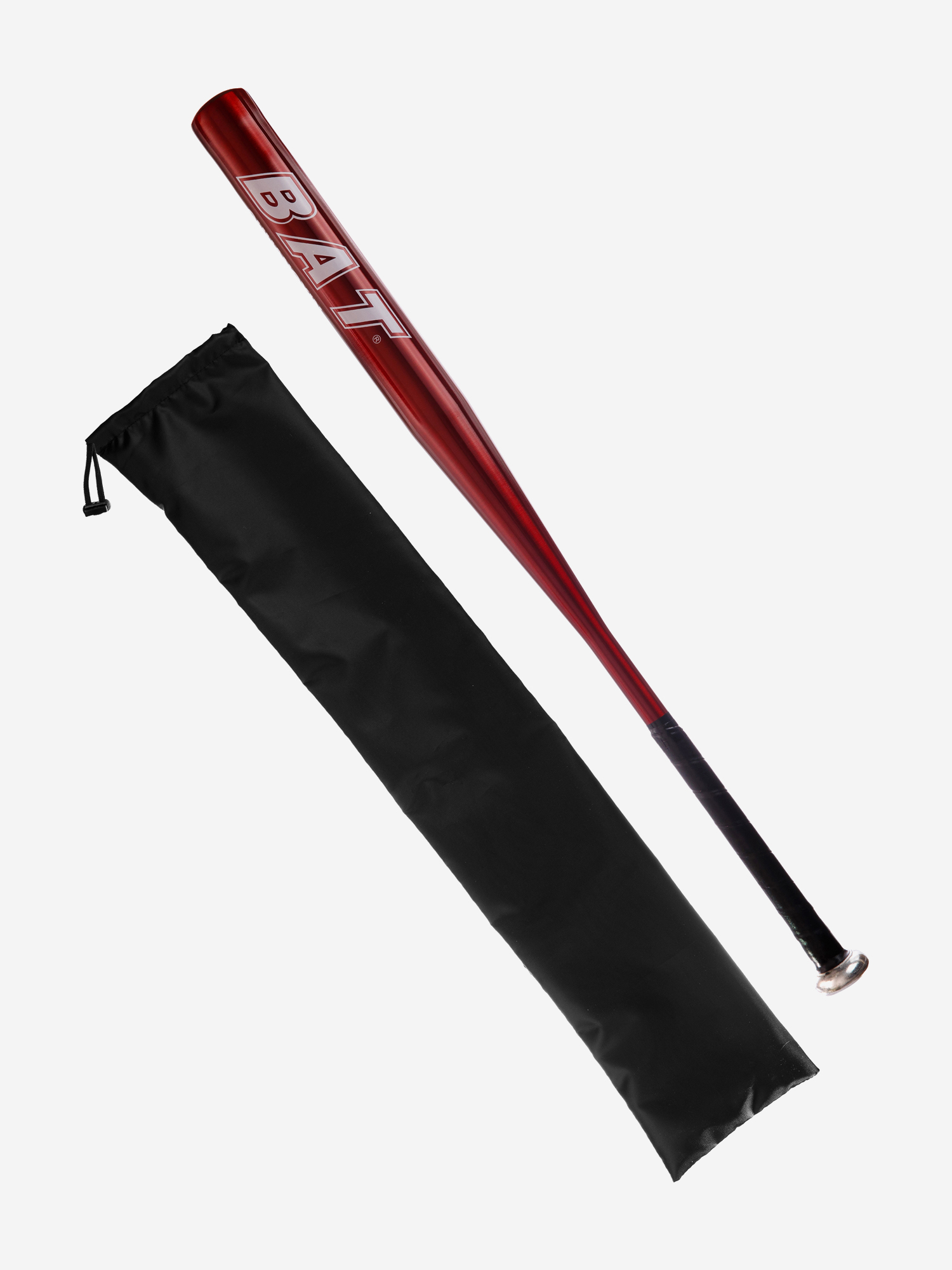 

Бита бейсбольная алюминиевая Estafit красная 30" с чехлом, Красный