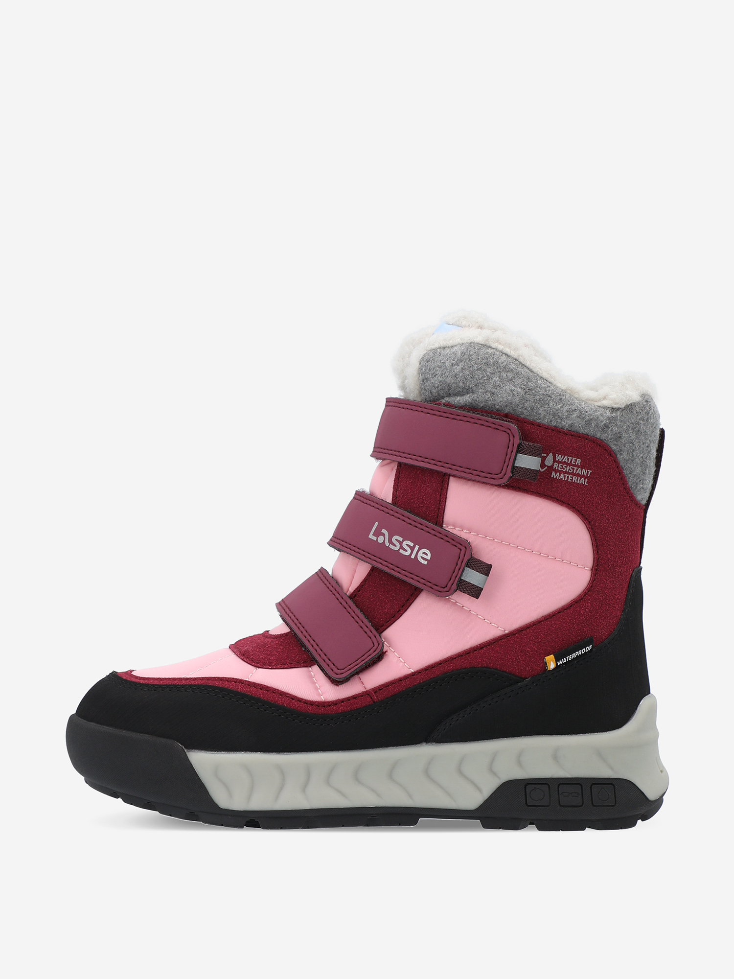 

Ботинки утепленные для девочек Lassie Outokumpu, Розовый