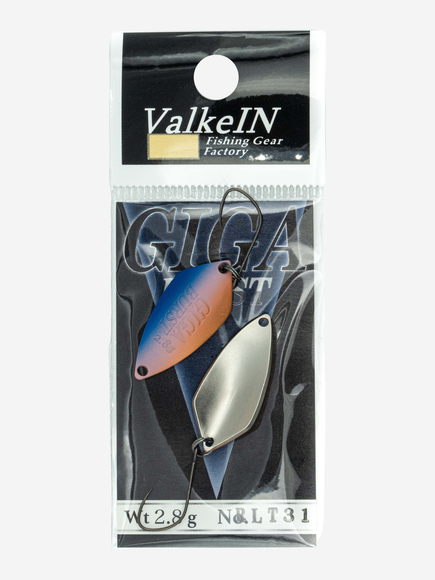 

Блесна VALKEIN GIGA BURST 2.8гр цвет RLT31 Palatinate Blue, Мультицвет