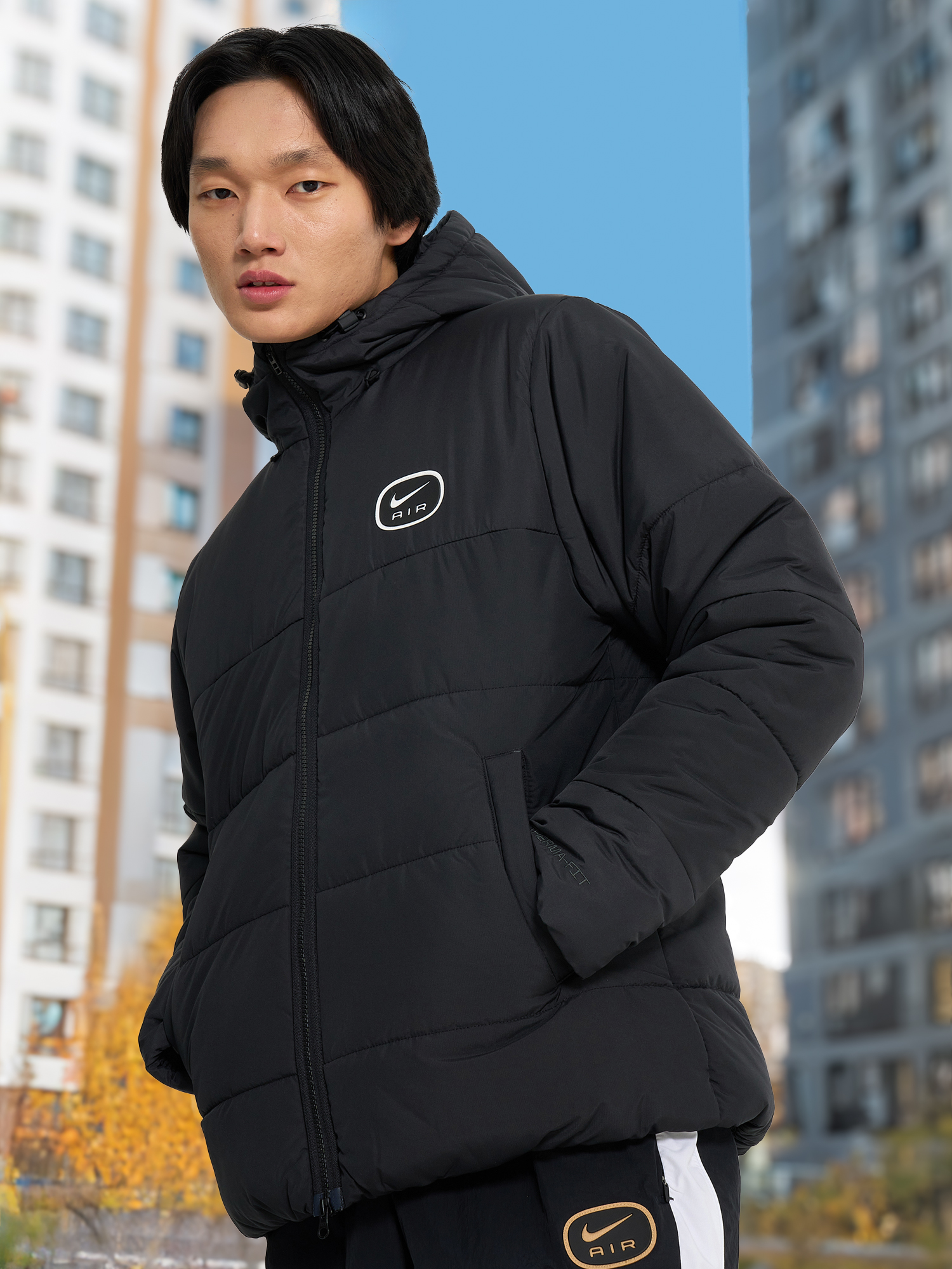 Пуховик Nike, черный, арт. hm0198n06-011