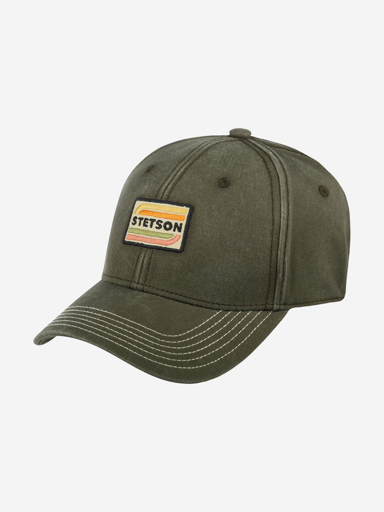 

Бейсболка STETSON 7721110 BASEBALL CAP COTTON (оливковый), Мультицвет