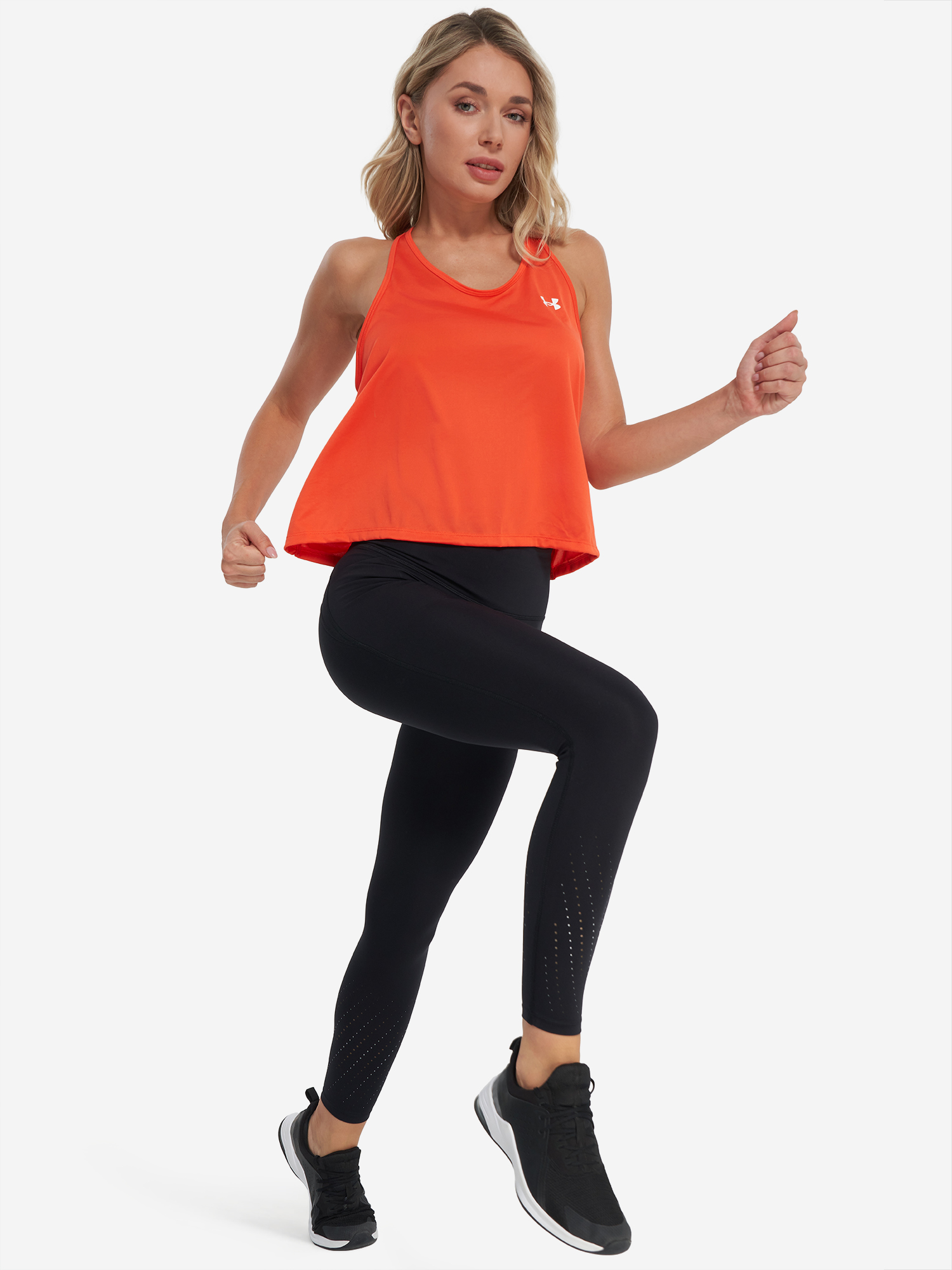 фото Майка женская under armour tech swing tank, оранжевый