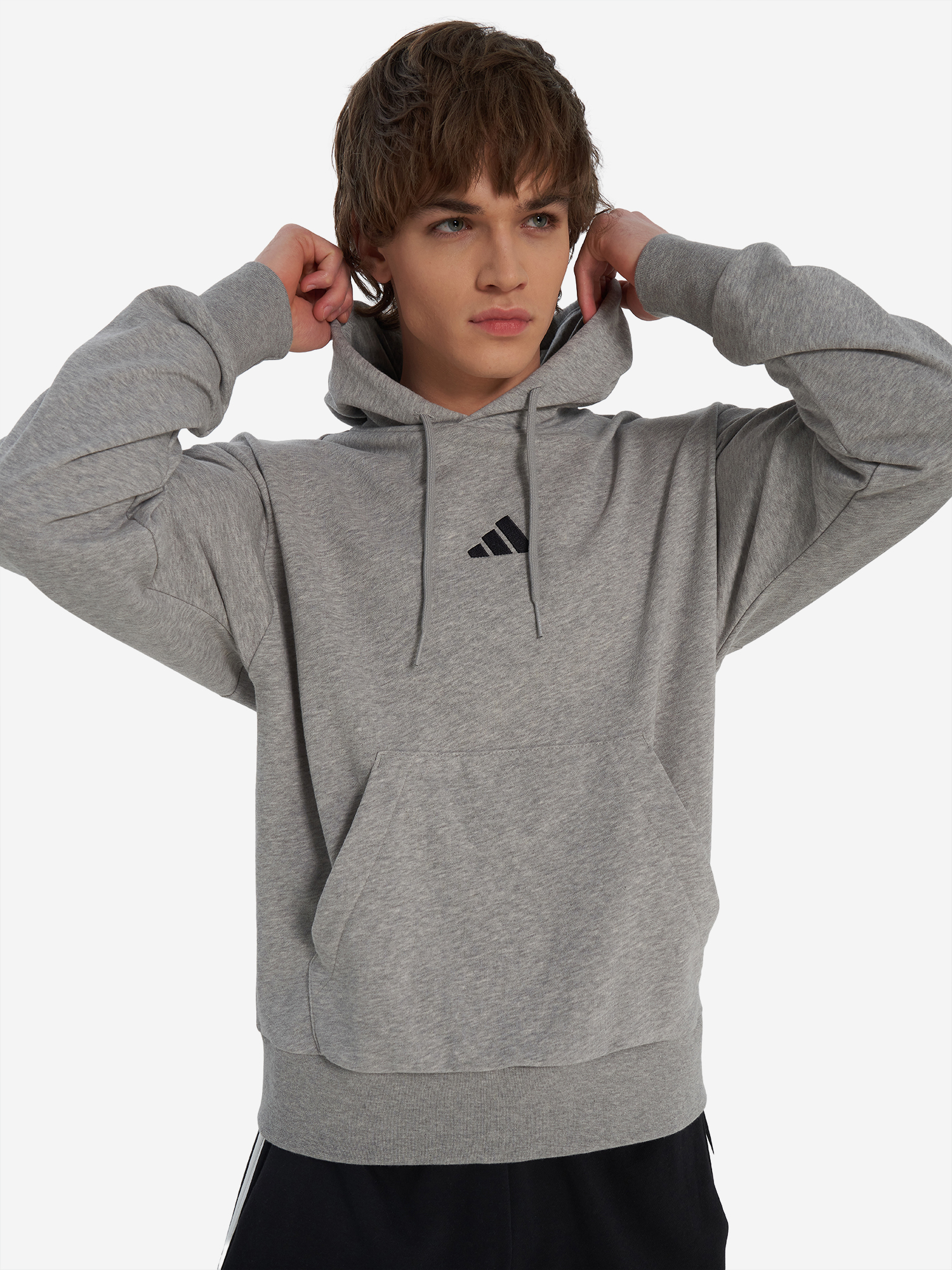 Изображение товара Мужское худи adidas Feelcozy спортивный стиль с логотипом