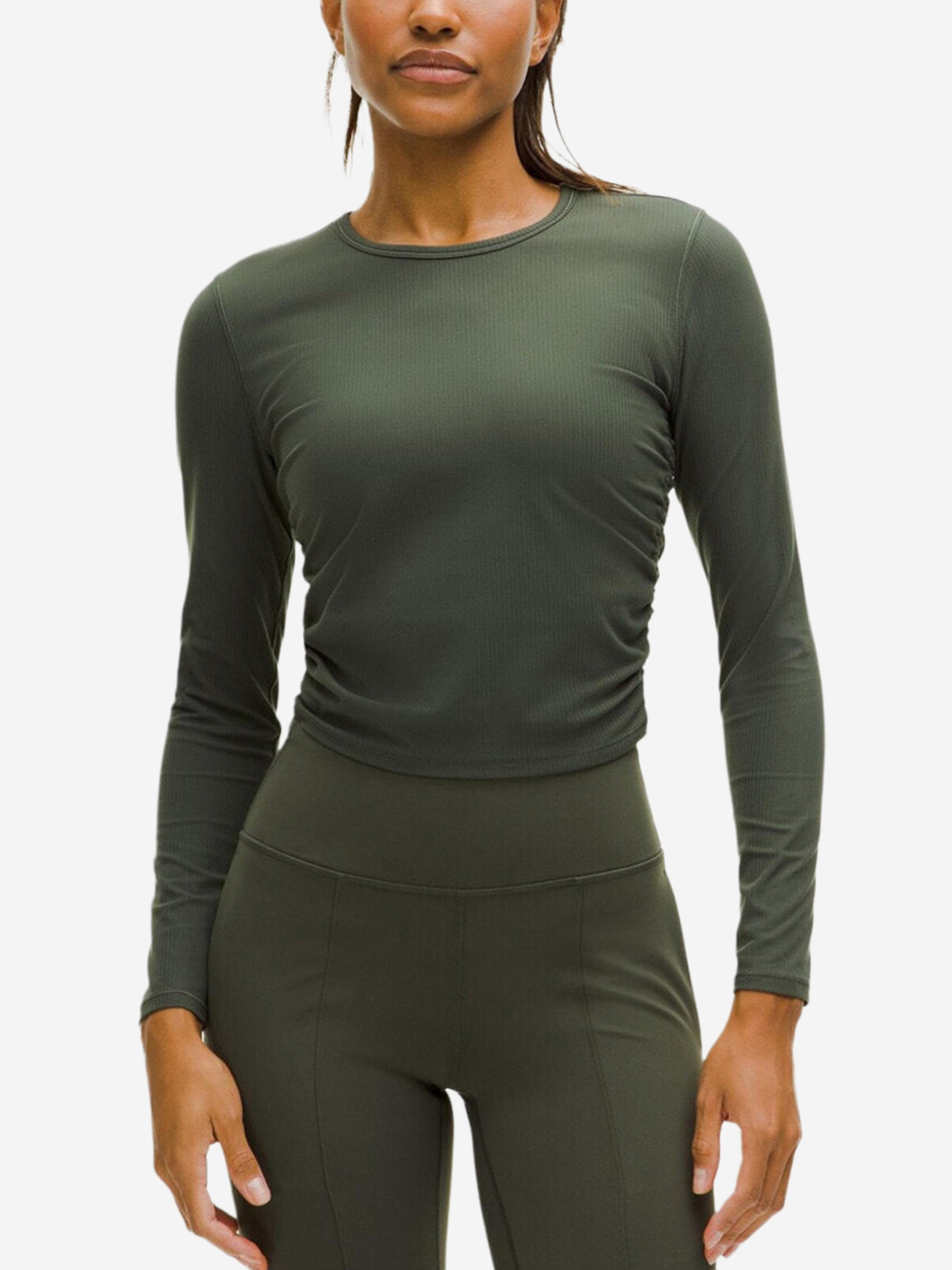 Изображение товара Лонгслив Lululemon коричневый женский с длинным рукавом LW3GEZSDESTL5O-BROWN