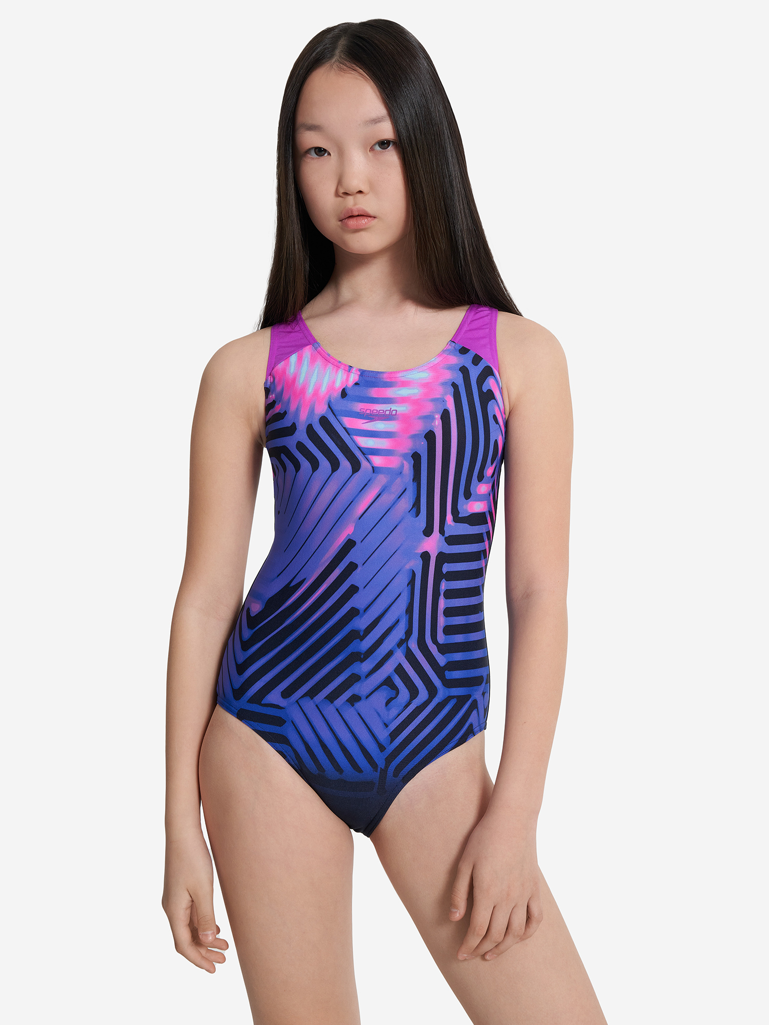 

Купальник слитный для девочек Speedo, Синий