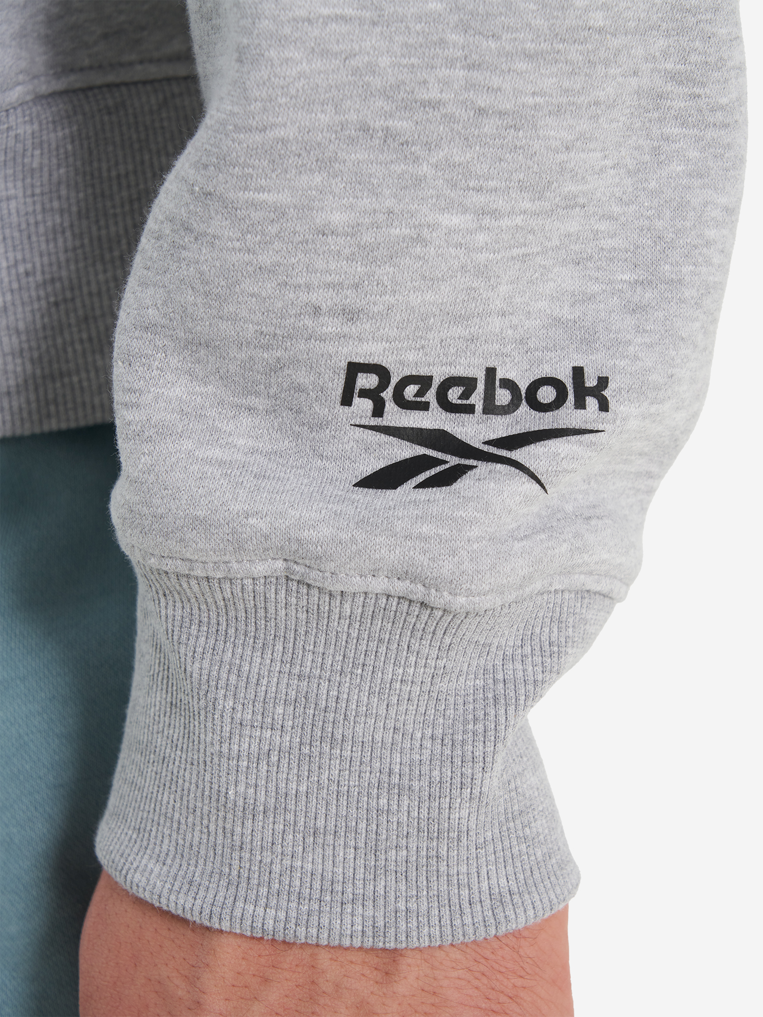 фото Худи мужское reebok colman, серый