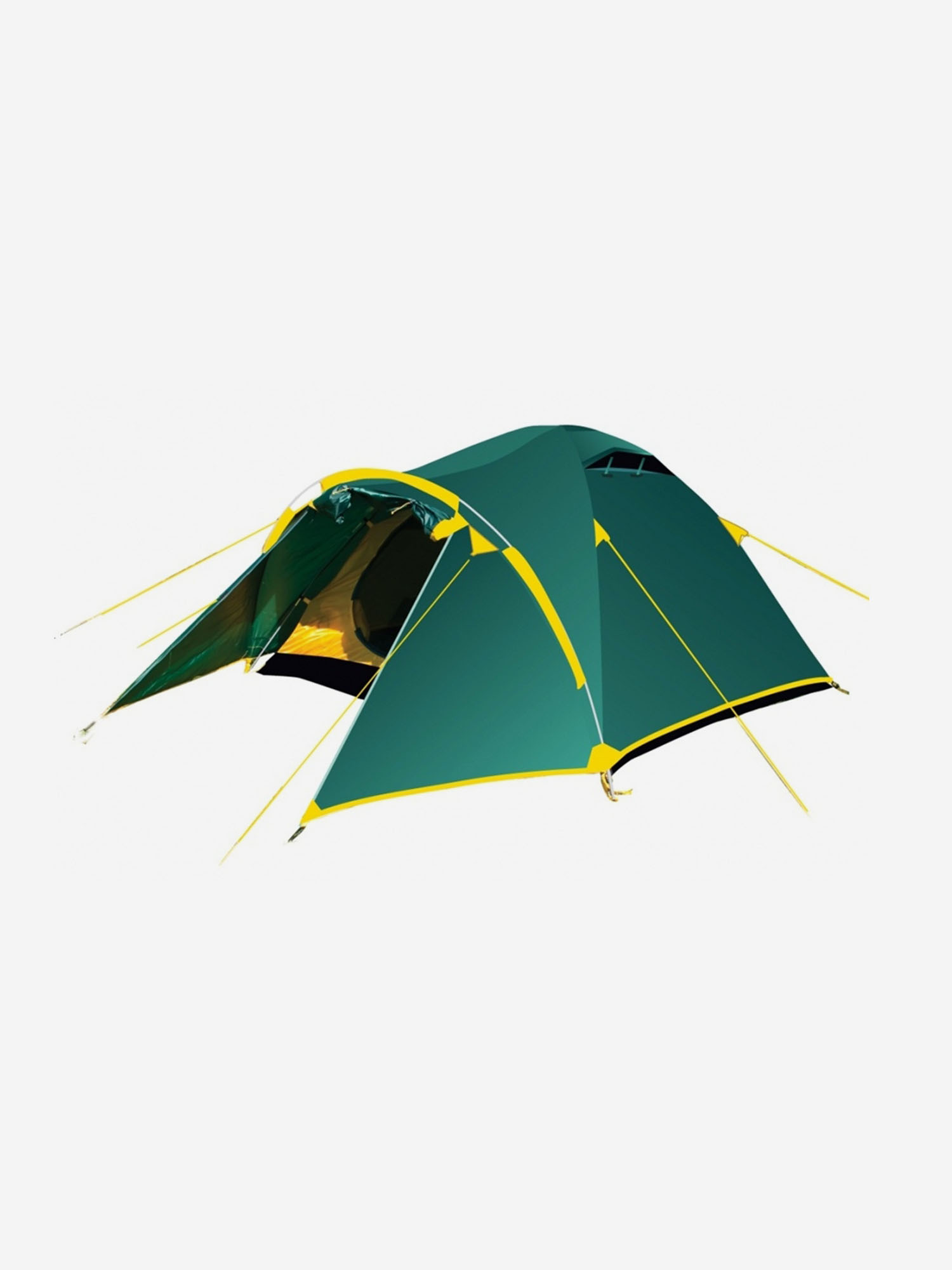 Палатка туристическая TRAMP Lair 2V2 зеленый, Зеленый