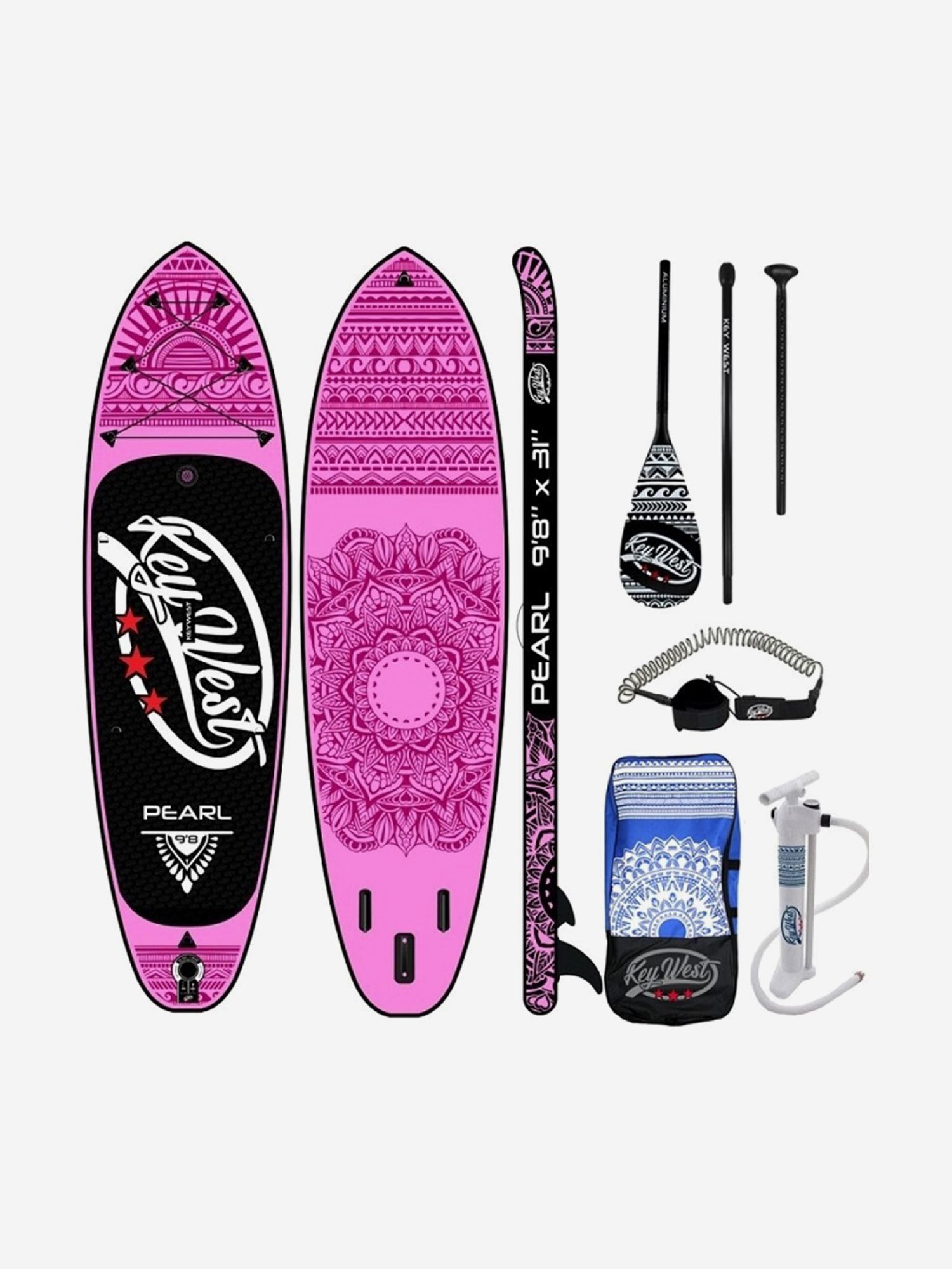 

Надувная доска SUP-Board KeyWest PEARL 9.8 розовый, Розовый