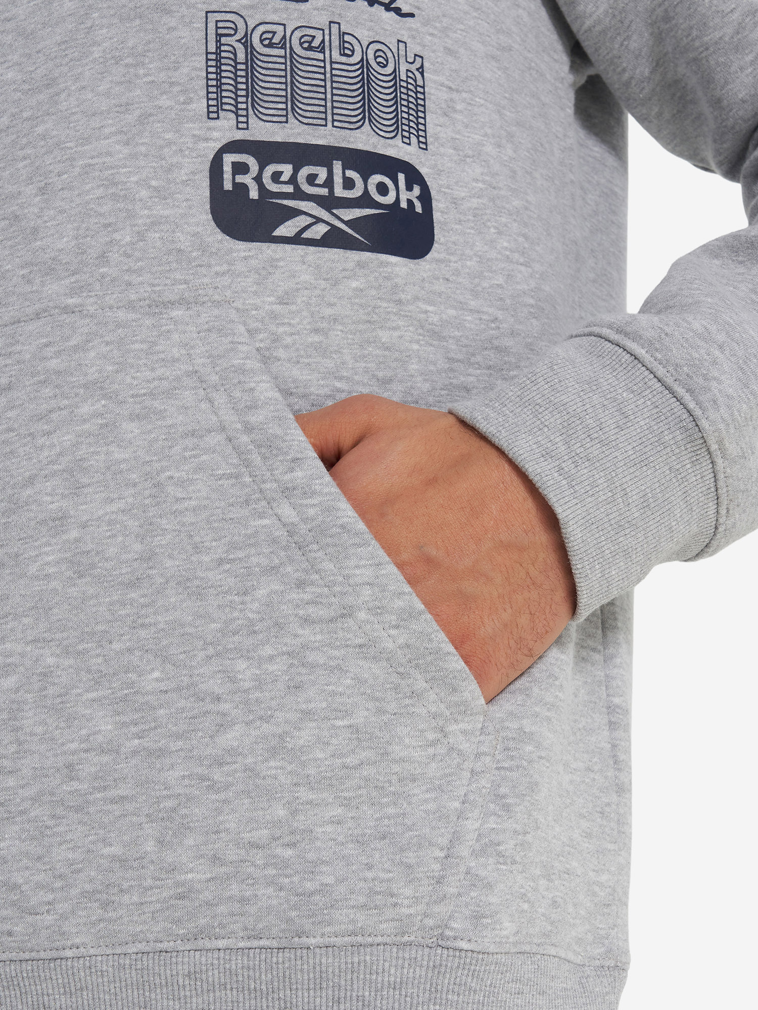 фото Худи мужское reebok sebastian, серый