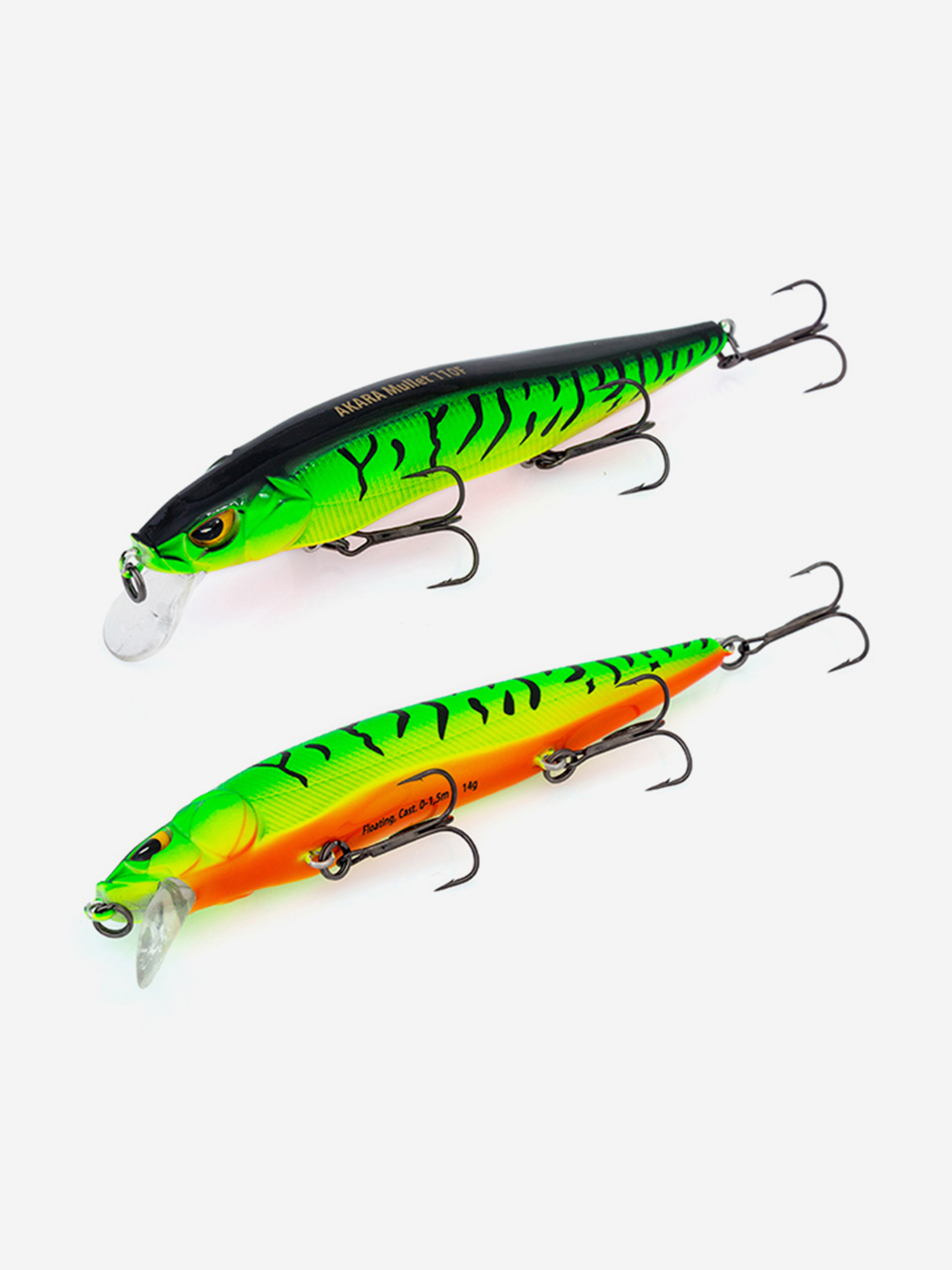 

Воблер Akara Mullet 110F 14 гр. (1/2 oz 4,3 in) A68, Мультицвет