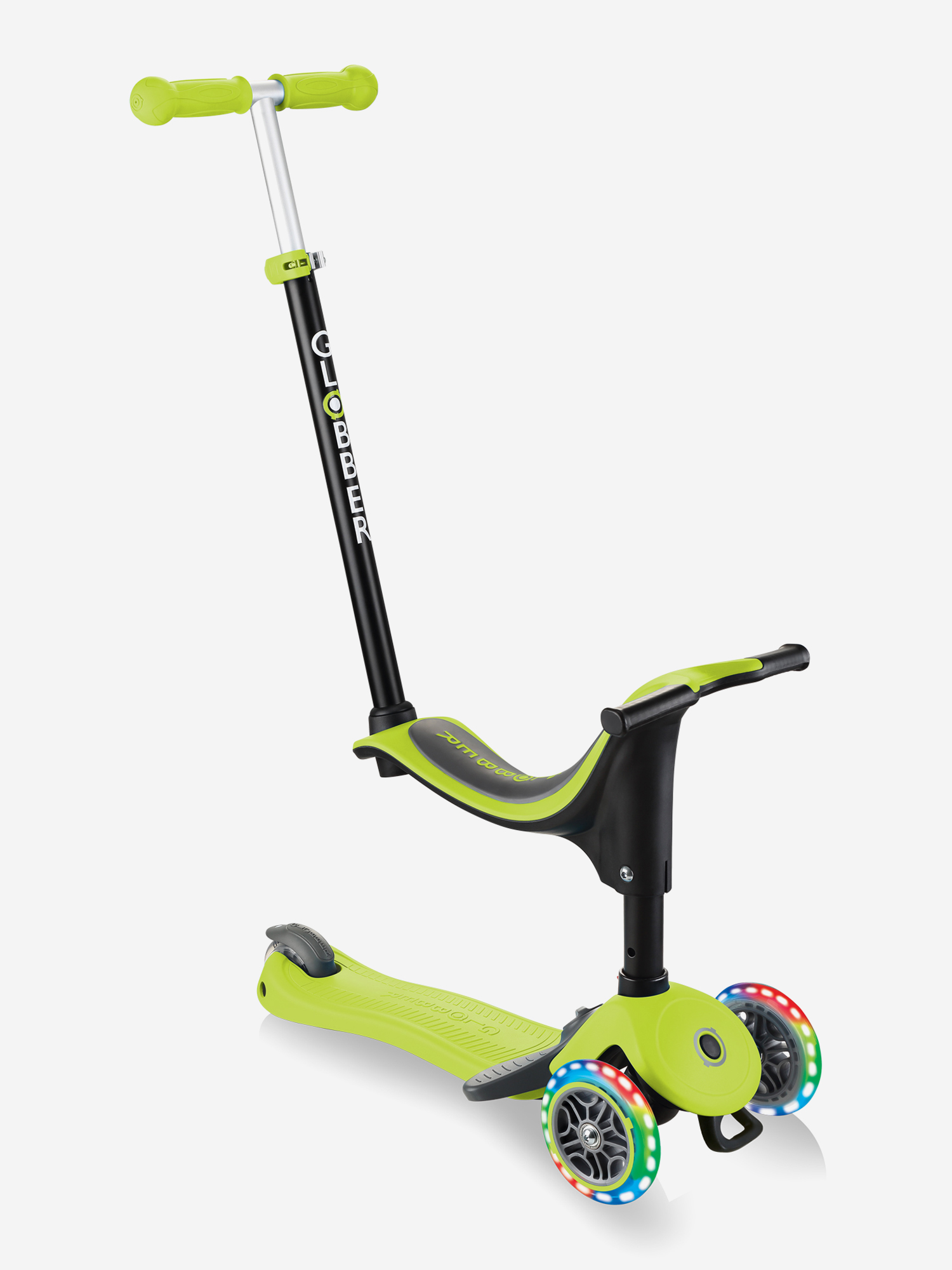 

Самокат Globber GO UP SPORTY PLUS LIGHTS, Зеленый