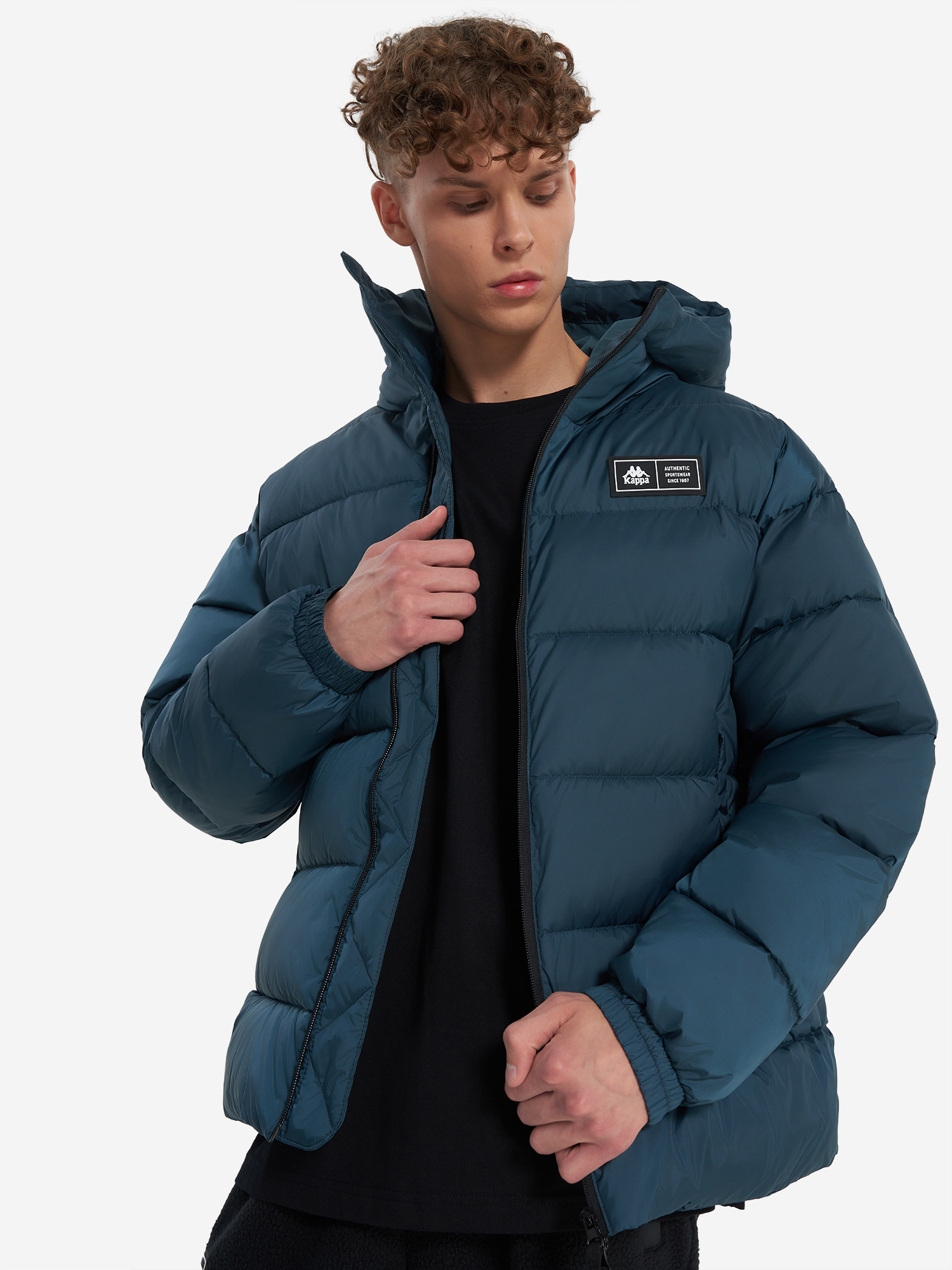 Пуховик мужской Kappa Alce Зеленый 9999₽