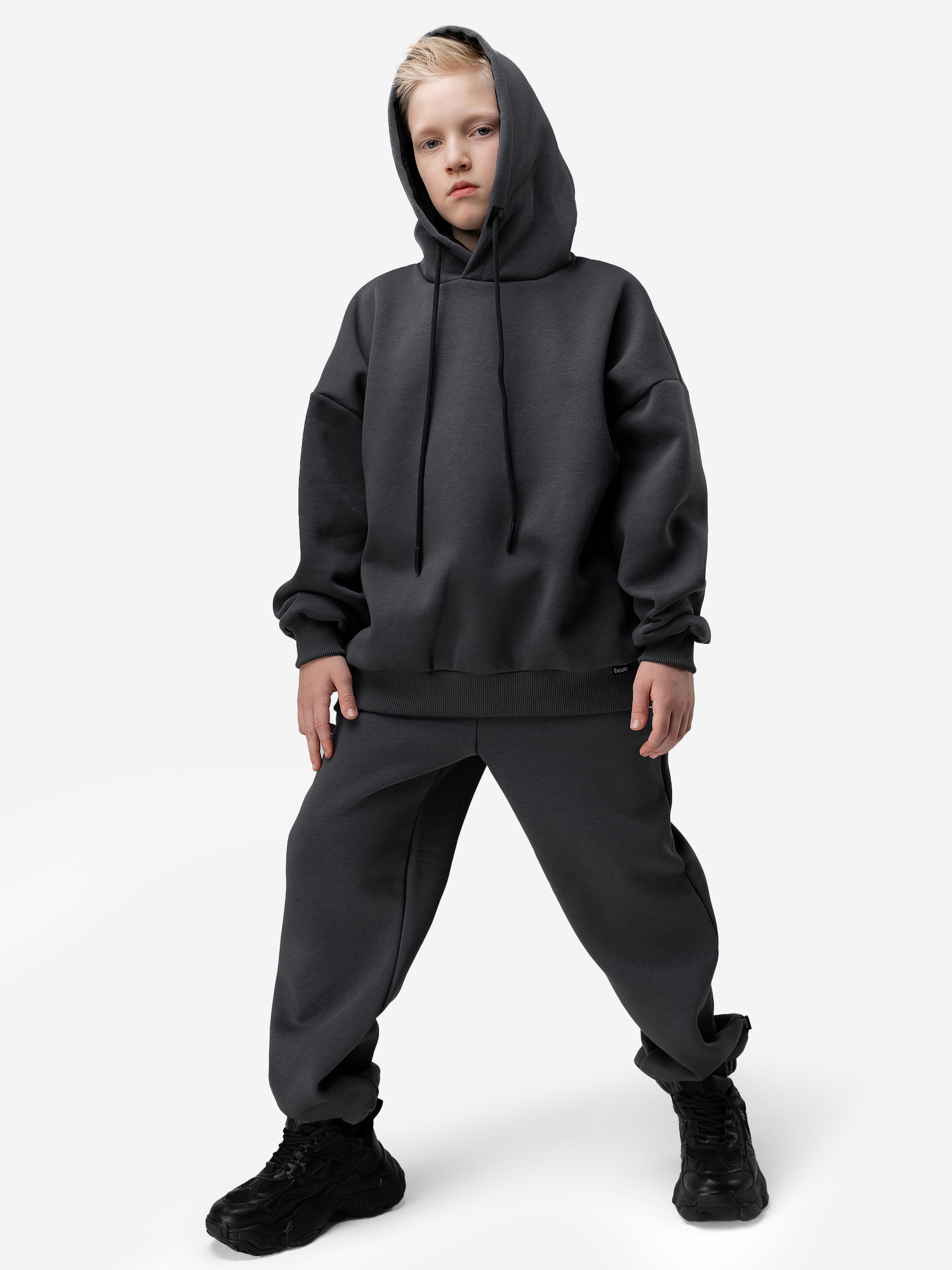 

Костюм спортивный с начесом для мальчиков bodo, Серый