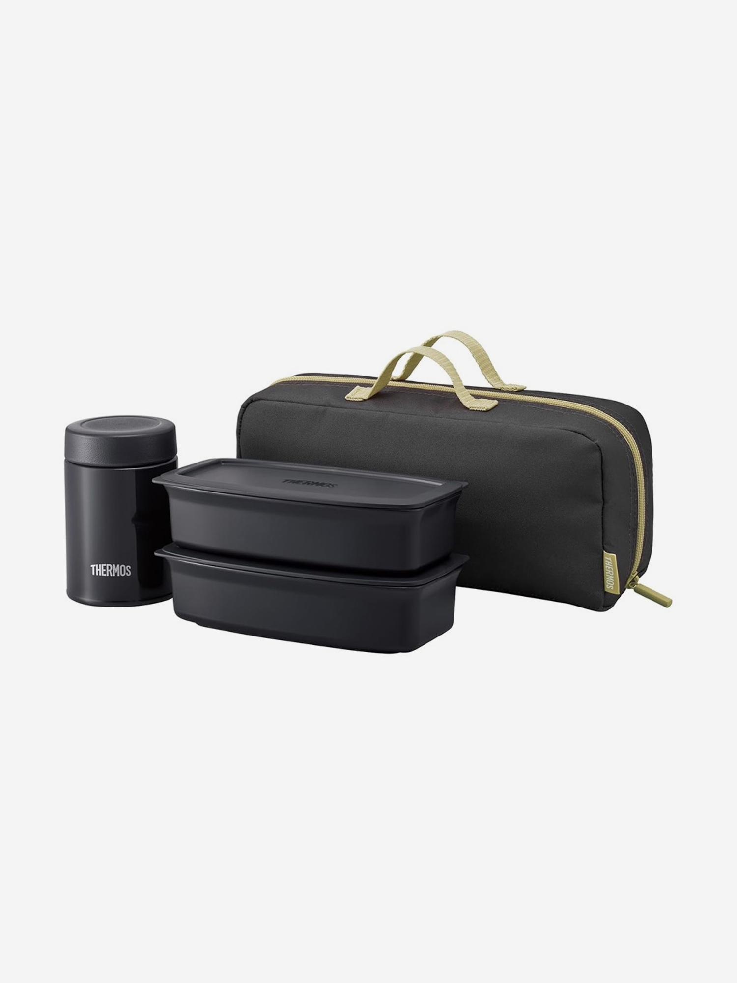 

Термос THERMOS JEA-1001 SMB, в чехле, с ёмкостями, 1 л, Черный