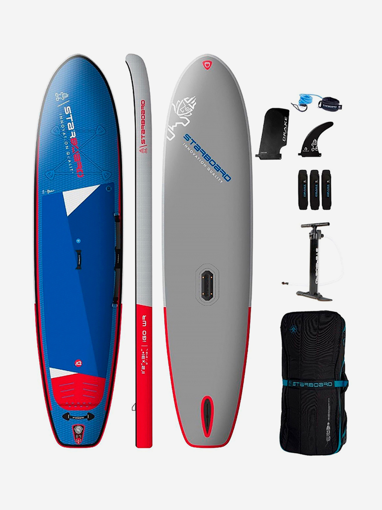 Изображение товара Надувной двухслойный сапборд Starboard 11'2"х31+"х6" iGO Wing Ready