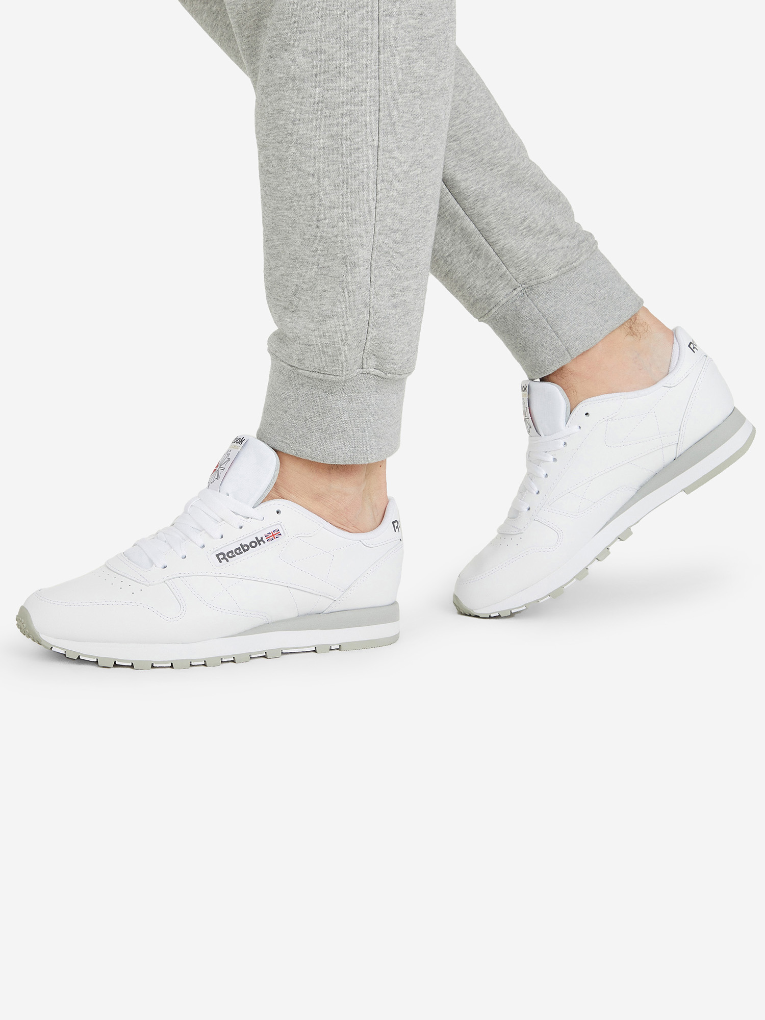 

Кроссовки мужские Reebok Classic Leather, Белый