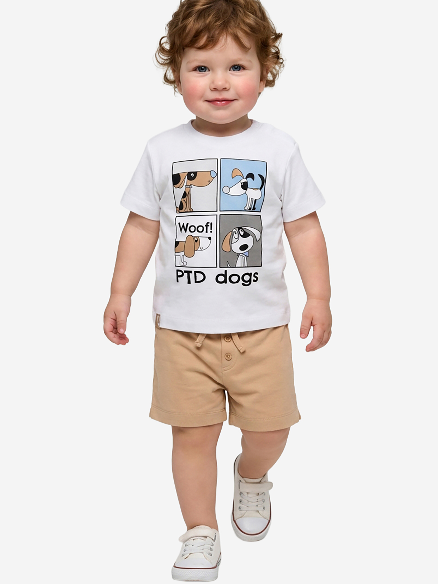 Изображение товара Комплект для мальчиков PLAYTODAY футболка и шорты хлопок всесезонный