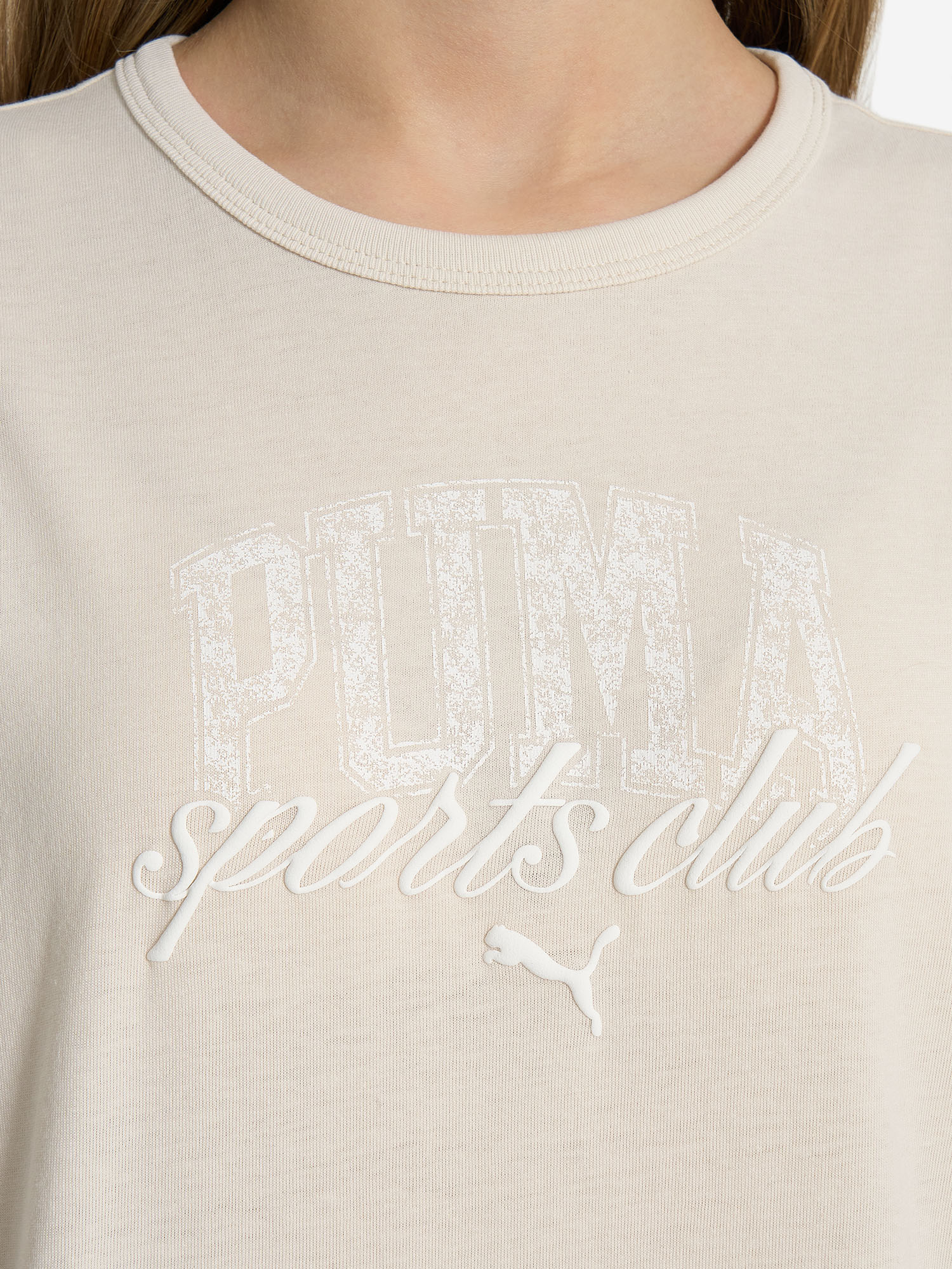 Футболка для девочек PUMA Classic, Бежевый 5