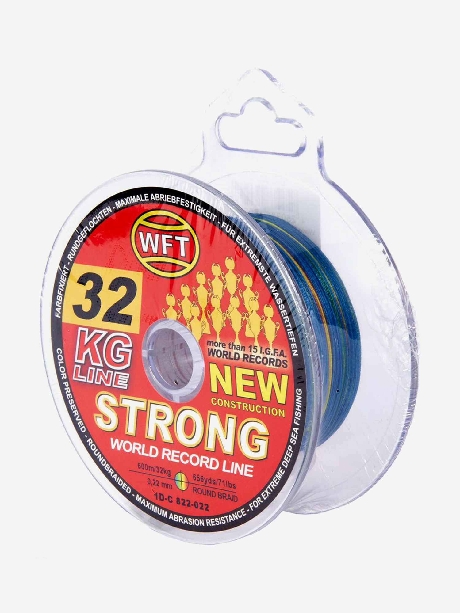 Изображение товара Шнур плетёный WFT KG STRONG Multicolor 600/022