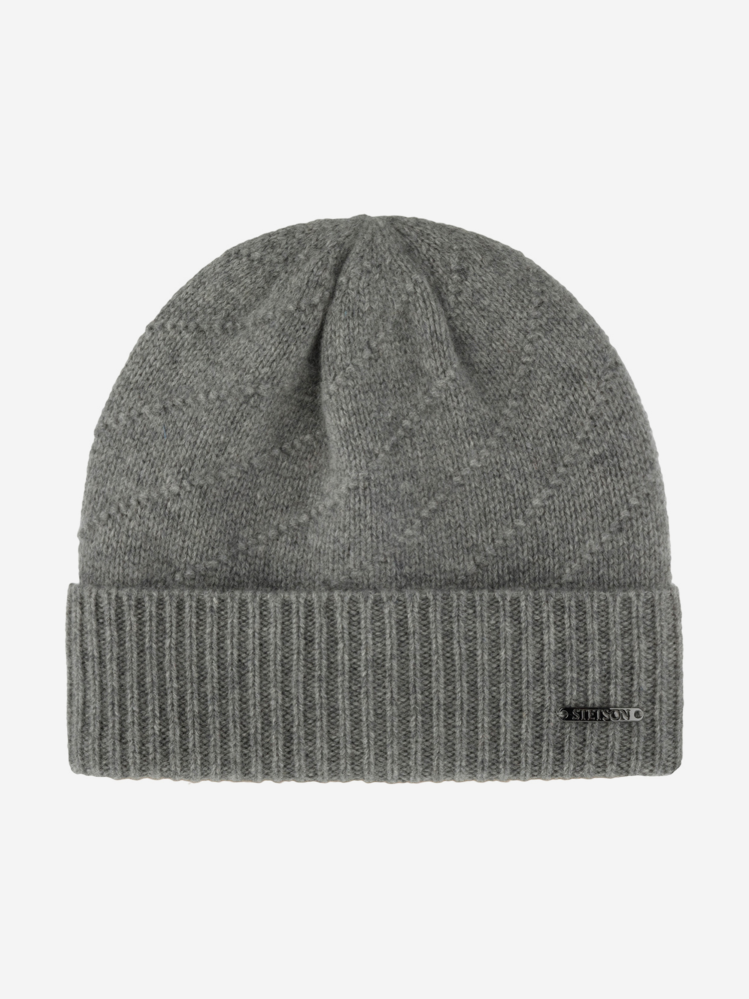 

Шапка с отворотом STETSON 8599218 BEANIE CASHMERE (серый), Серый