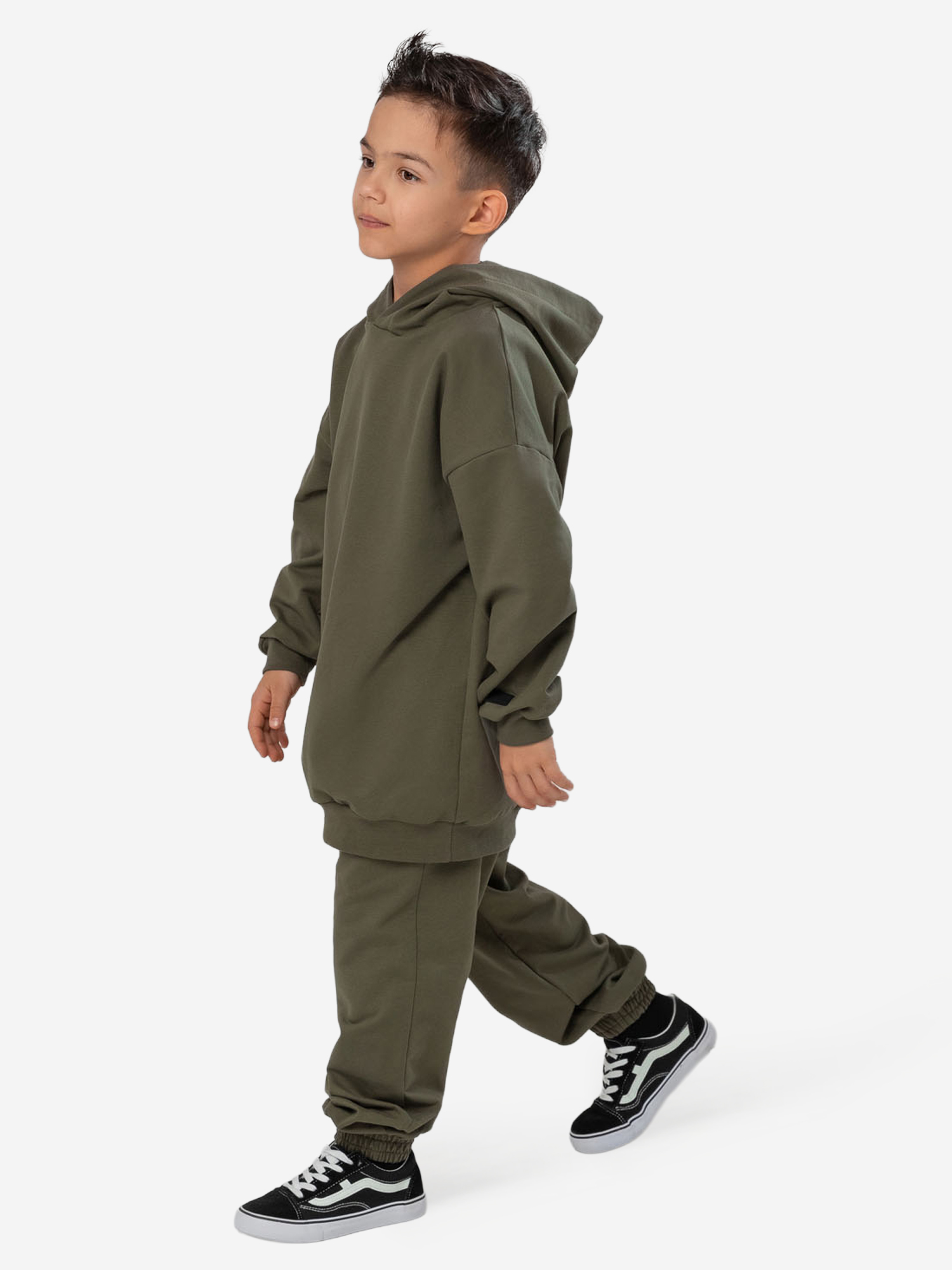 Изображение товара Детский спортивный костюм bodo хаки из футера двухнитки для демисезона и зимы