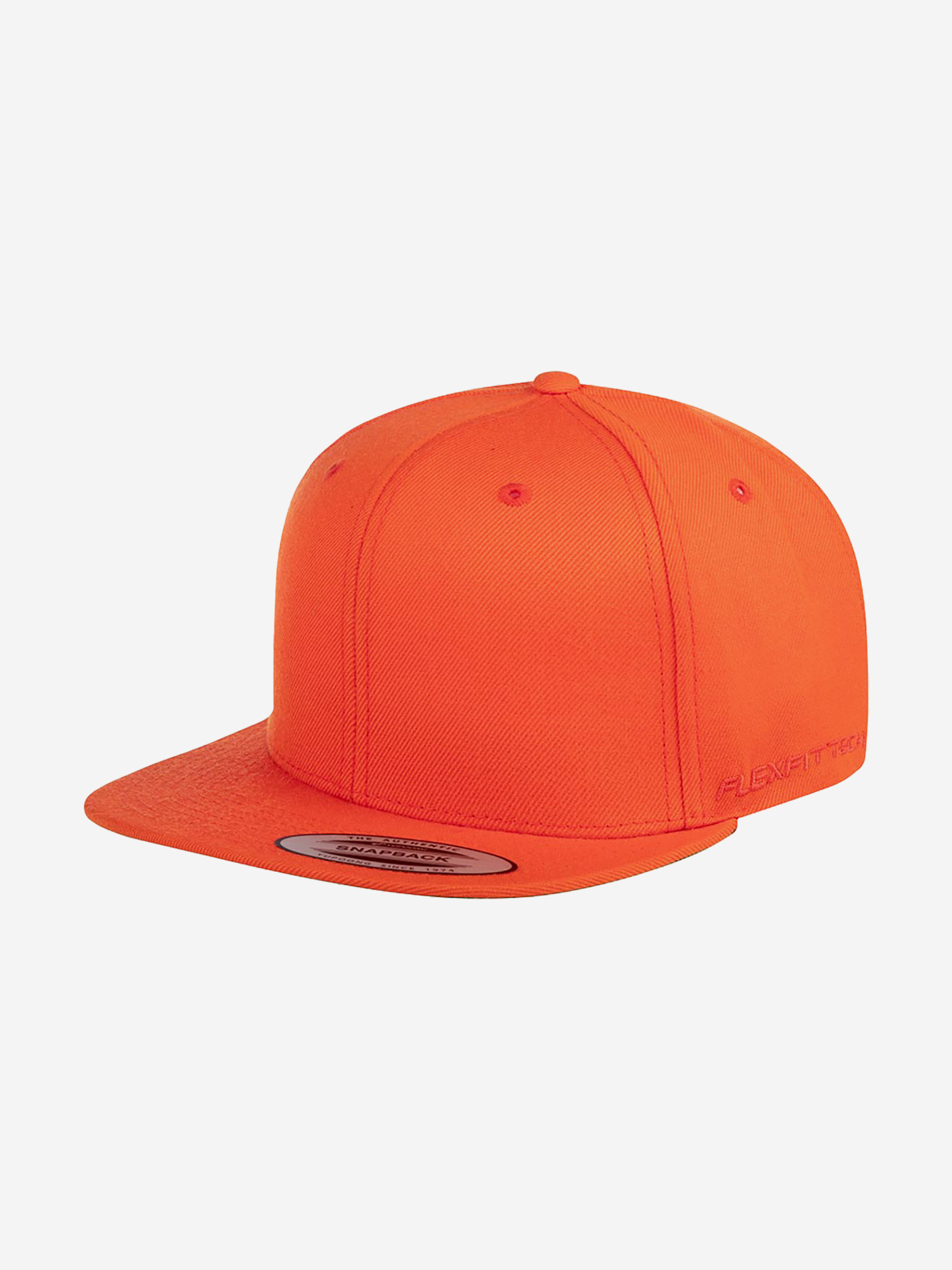 Бейсболка с прямым козырьком FLEXFIT 6089M (оранжевый), Оранжевый