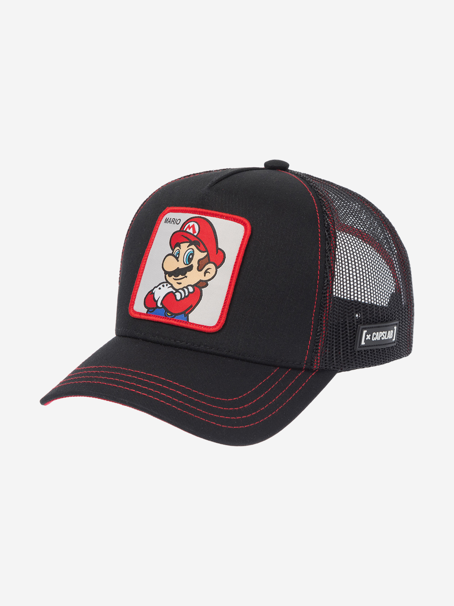 

Бейсболка с сеточкой CAPSLAB CL/SMB/1/MAR2 Super Mario Mario (черный), Черный