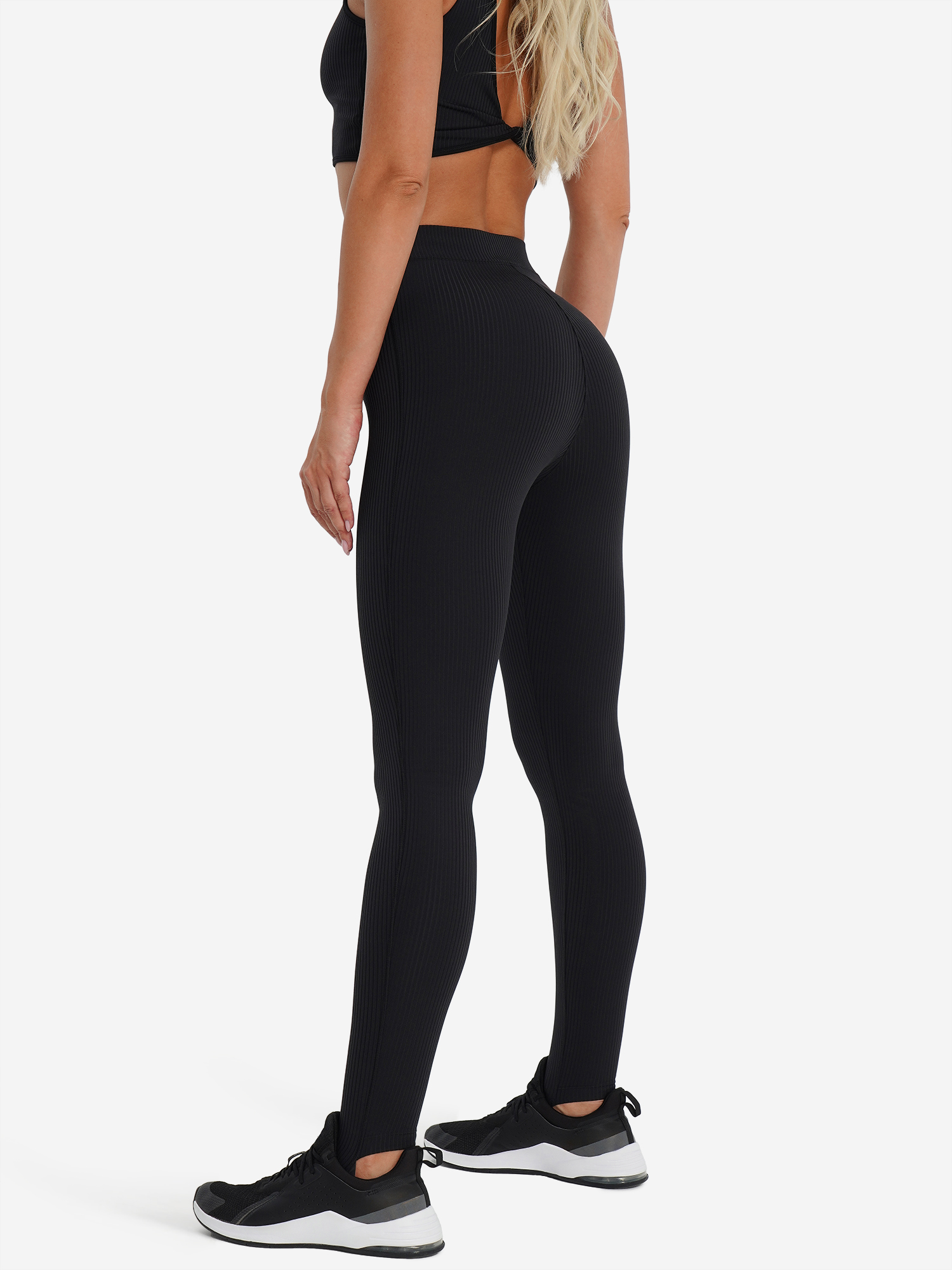Легинсы женские Reebok Rib Stirrup, Черный 3