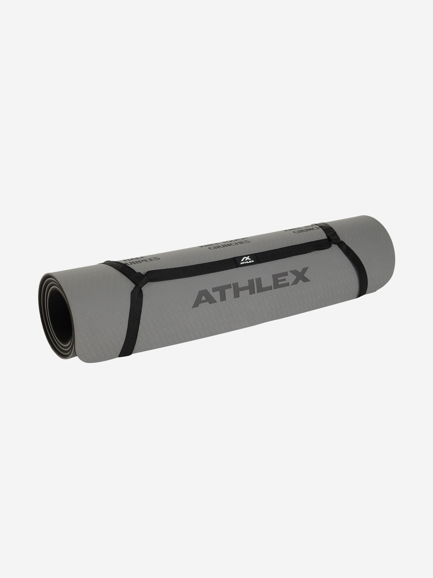 фото Коврик для фитнеса athlex, серый