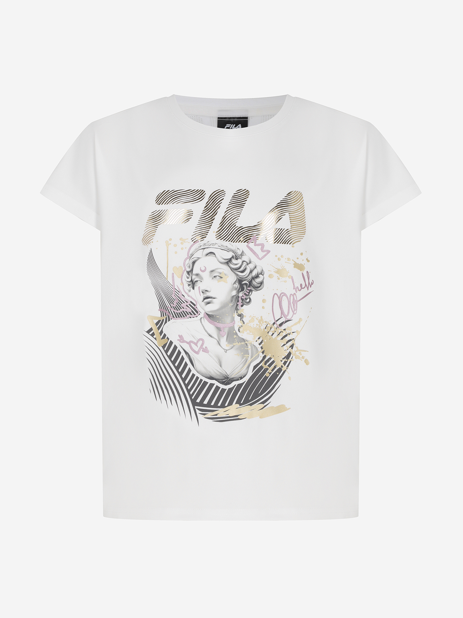 Футболка FILA для девочек, белый, арт. 142128FLA-00