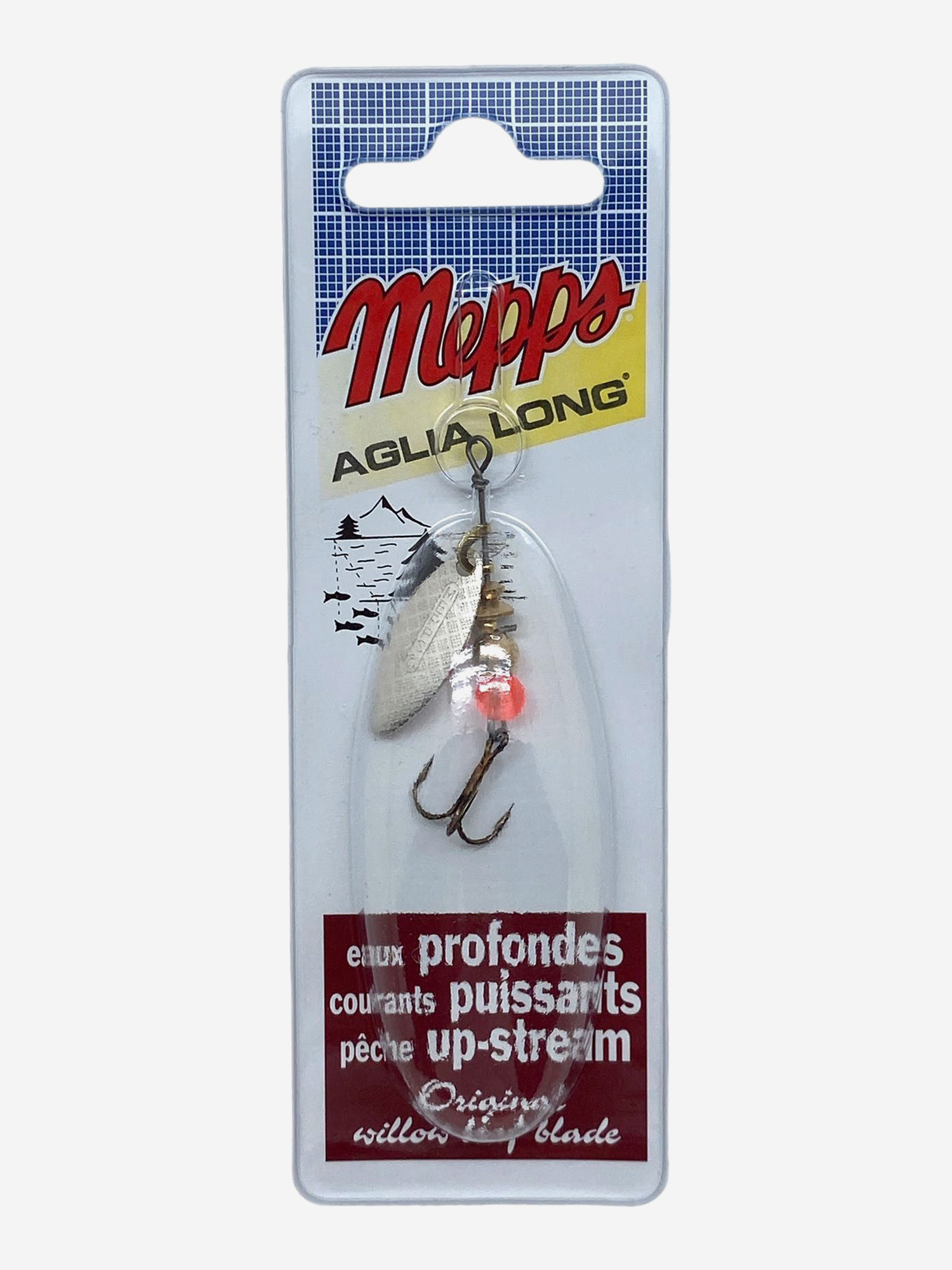 

Блесна вращающаяся MEPPS "Aglia Longue AG" №0 (2,5г) блистер, Серебряный