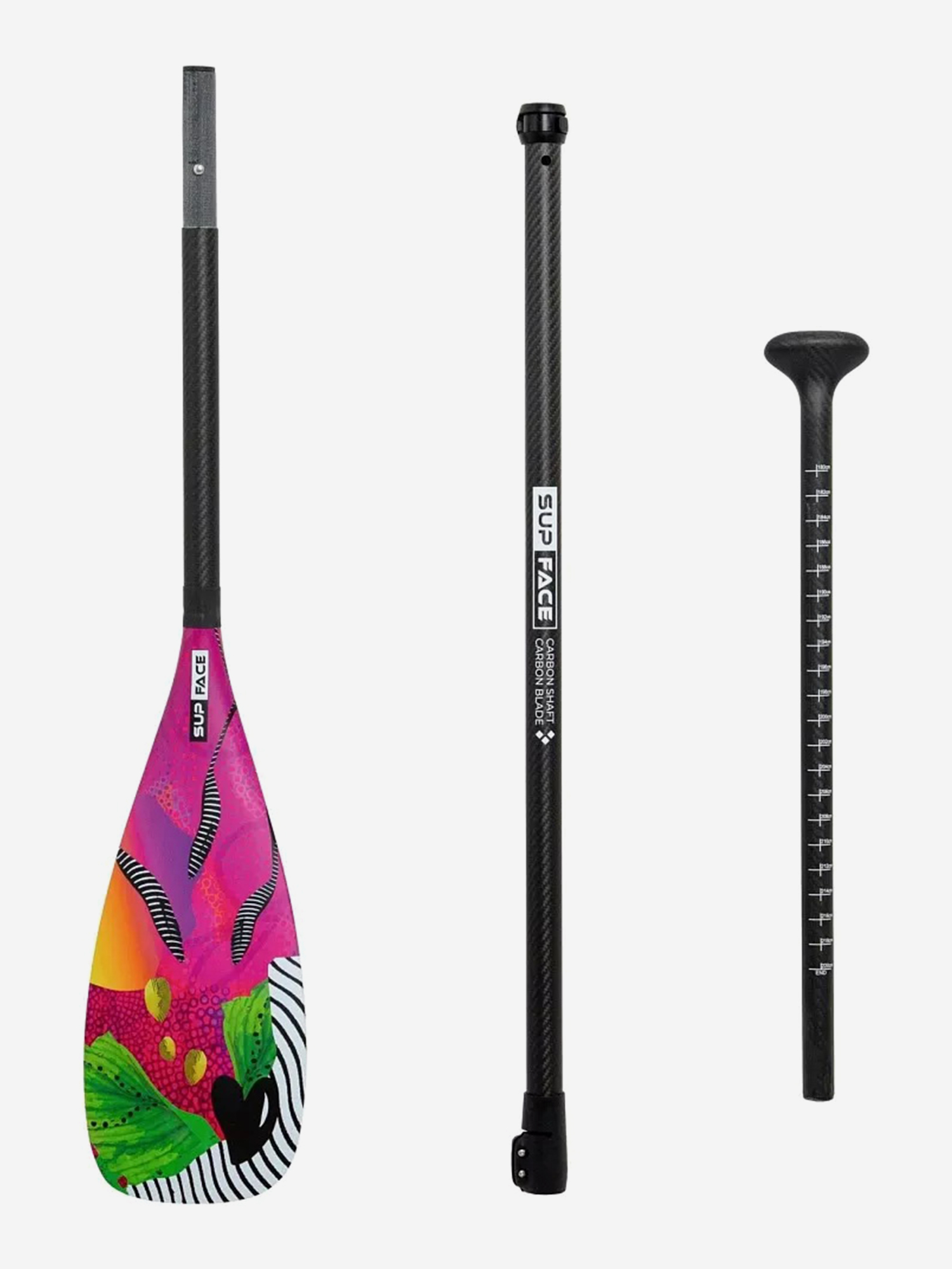 

Весло для SUP SUP face Any Way, карбоновое, 3-частное, Розовый
