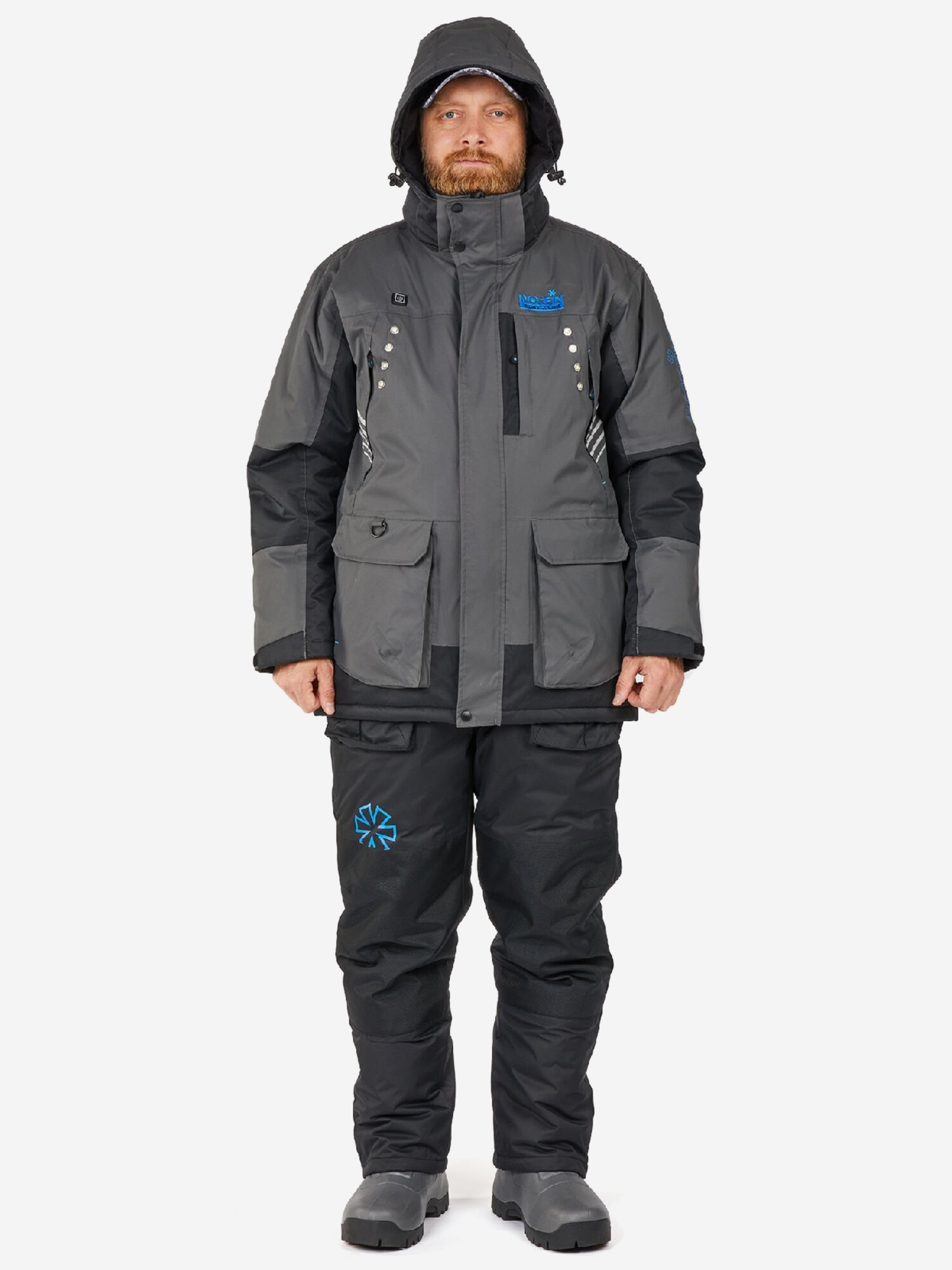 Изображение товара Костюм-поплавок мужской Norfin APEX 2 LED для зимней рыбалки утепленный c подсветкой