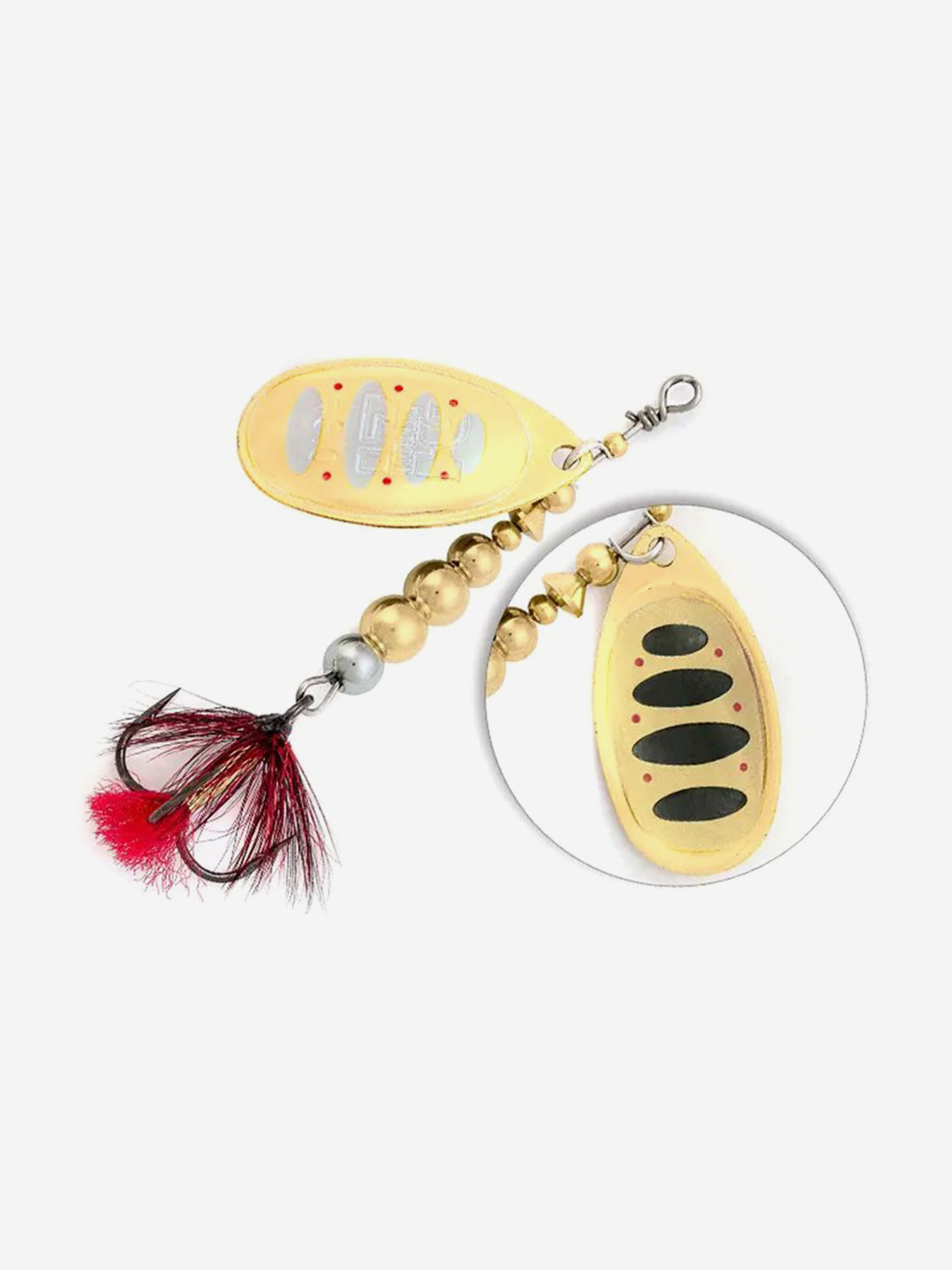 Изображение товара Блесна вертушка Pontoon21 BALL CONCEPT, #2, BT01-041, Золотой/серебристый/черный