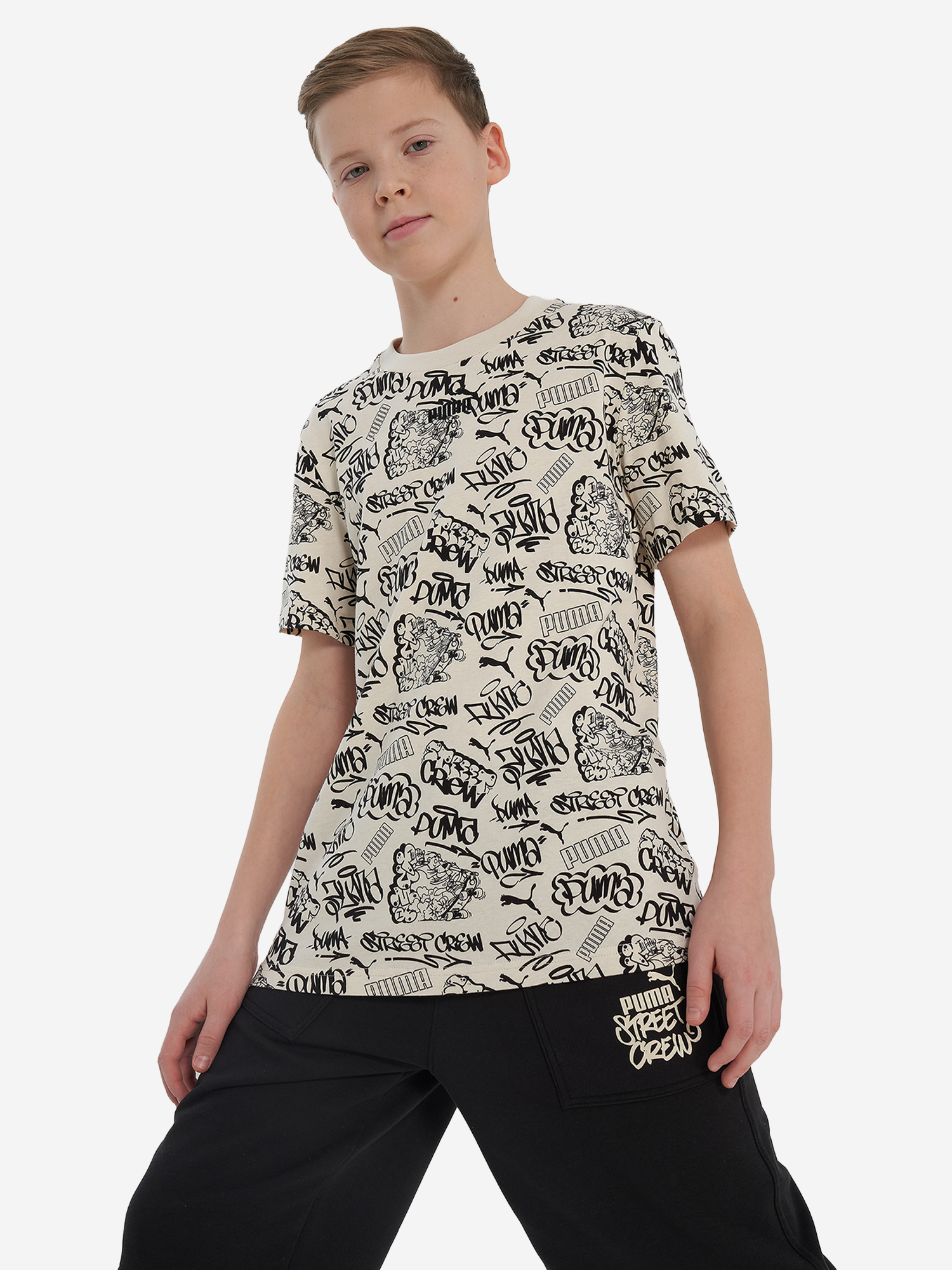 

Футболка для мальчиков PUMA Mid90 S, Бежевый