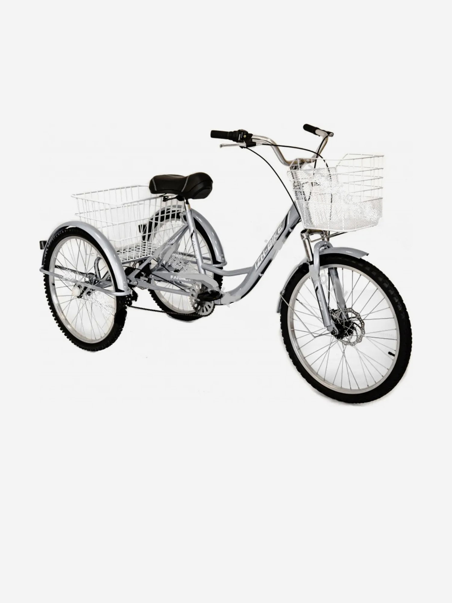

Трехколесный велосипед для взрослых Izh-Bike (Иж-Байк) Фермер 24", Серебряный