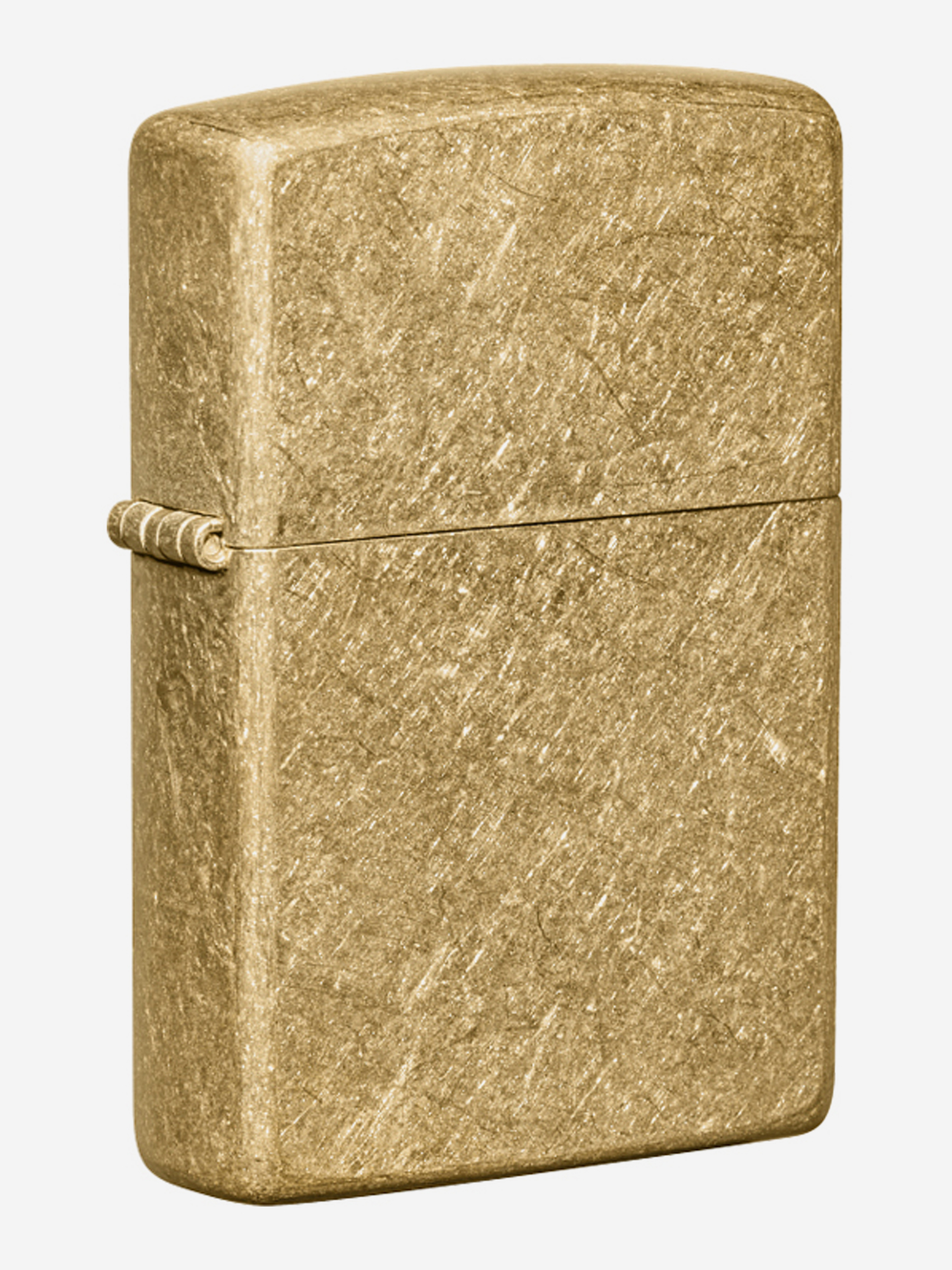 

Зажигалка Zippo 49477 Classic Tumbled Brass, золотистая матовая, Золотой
