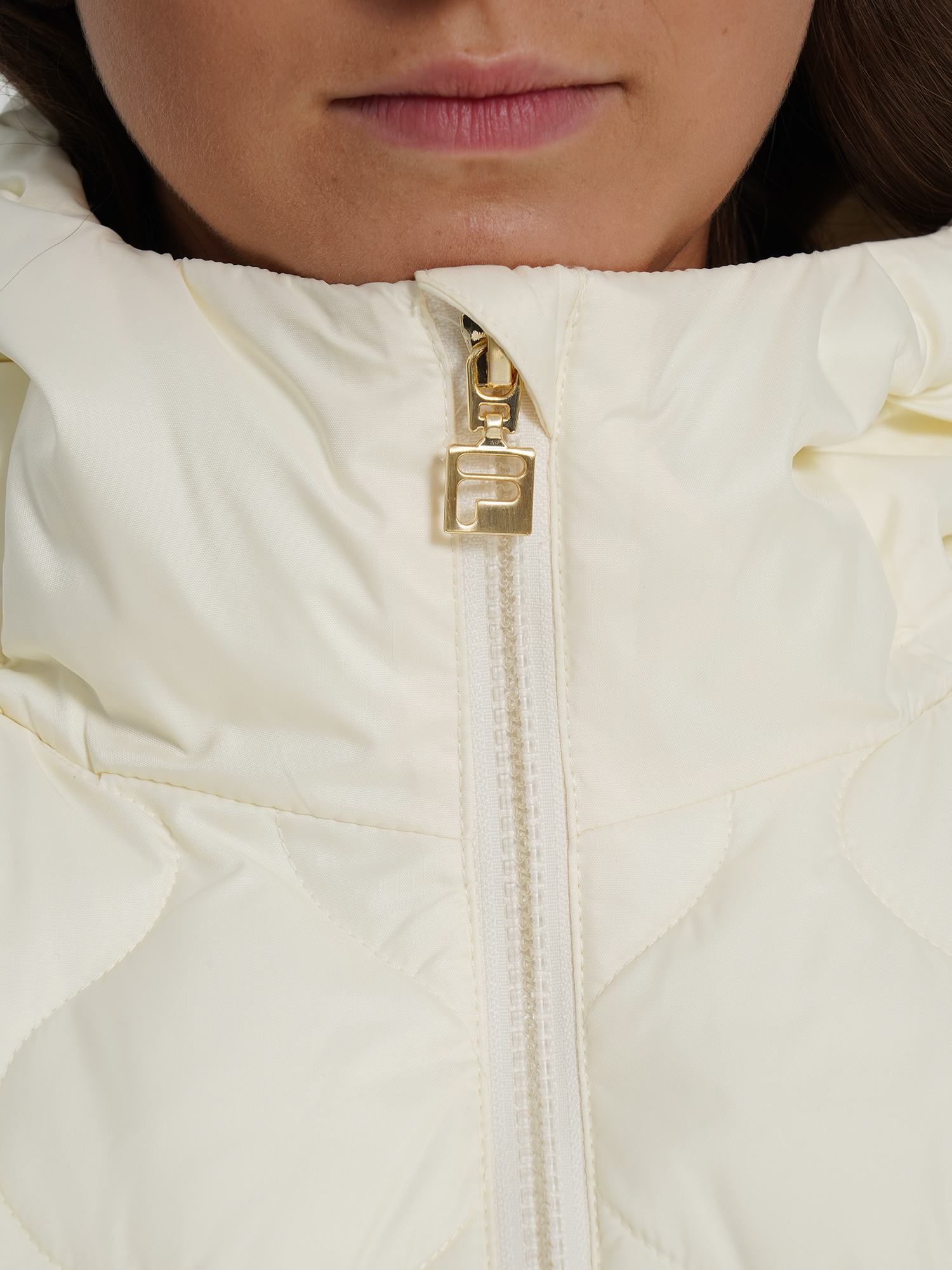 фото Пальто утепленное для девочек fila, бежевый