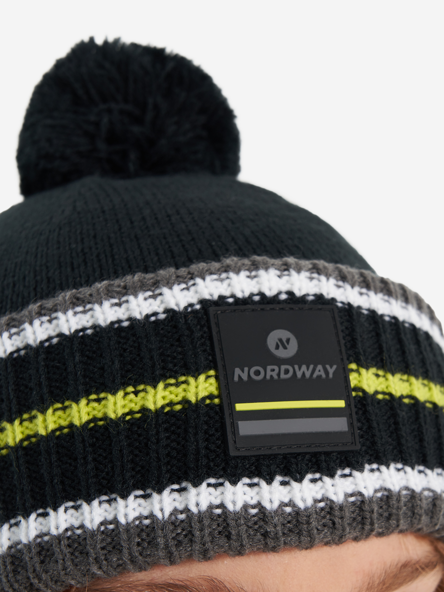 фото Шапка для мальчиков nordway, черный